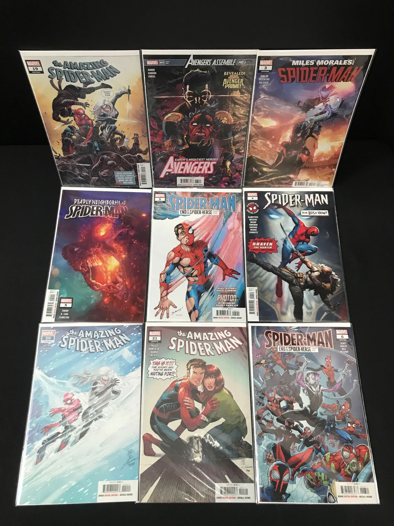 LOT OF 9 HIGH GRADE MODERN SPIDER-MAN COMICS (1 of 1)