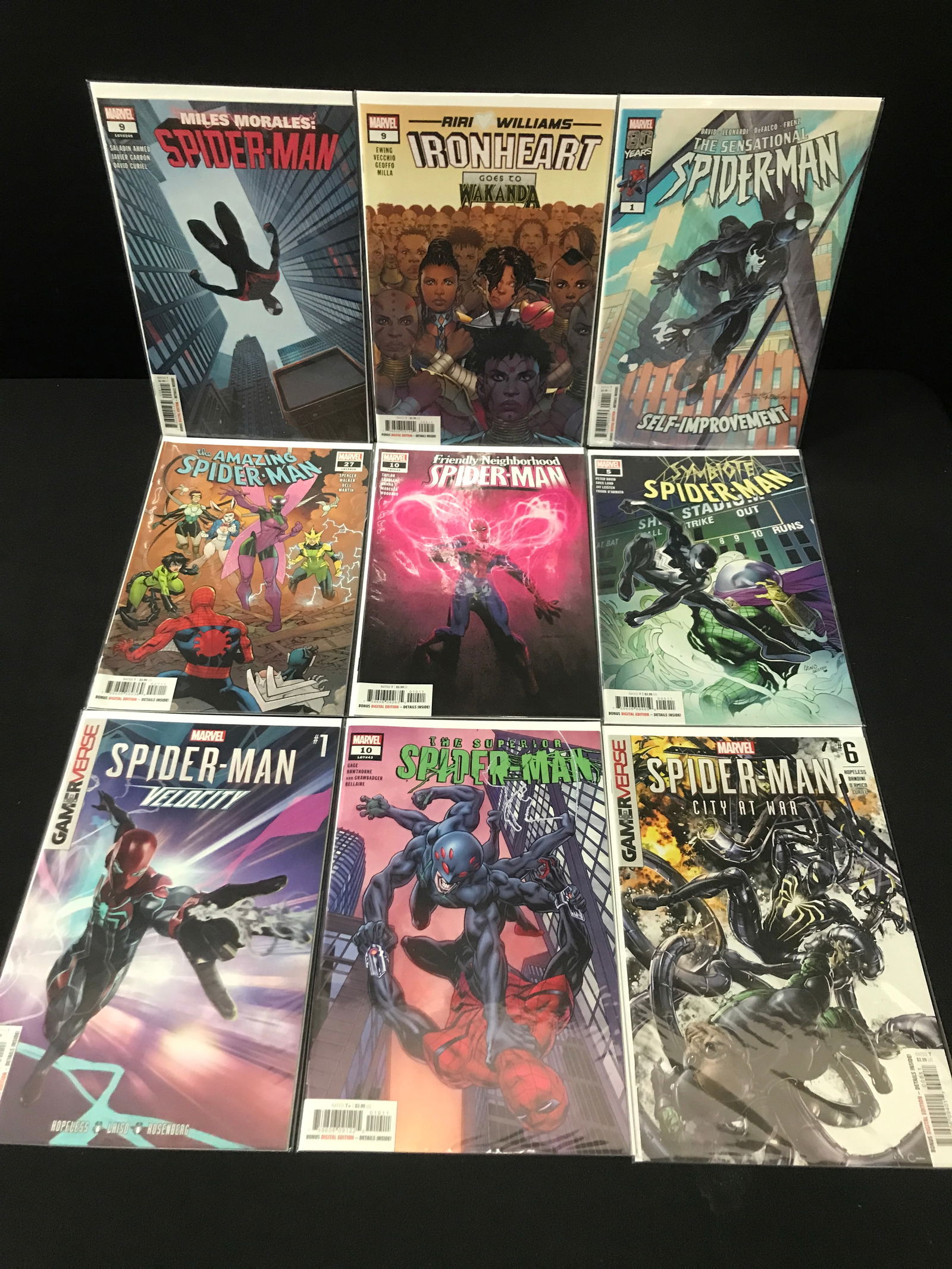 LOT OF 9 HIGH GRADE MODERN SPIDER-MAN COMICS (1 of 1)