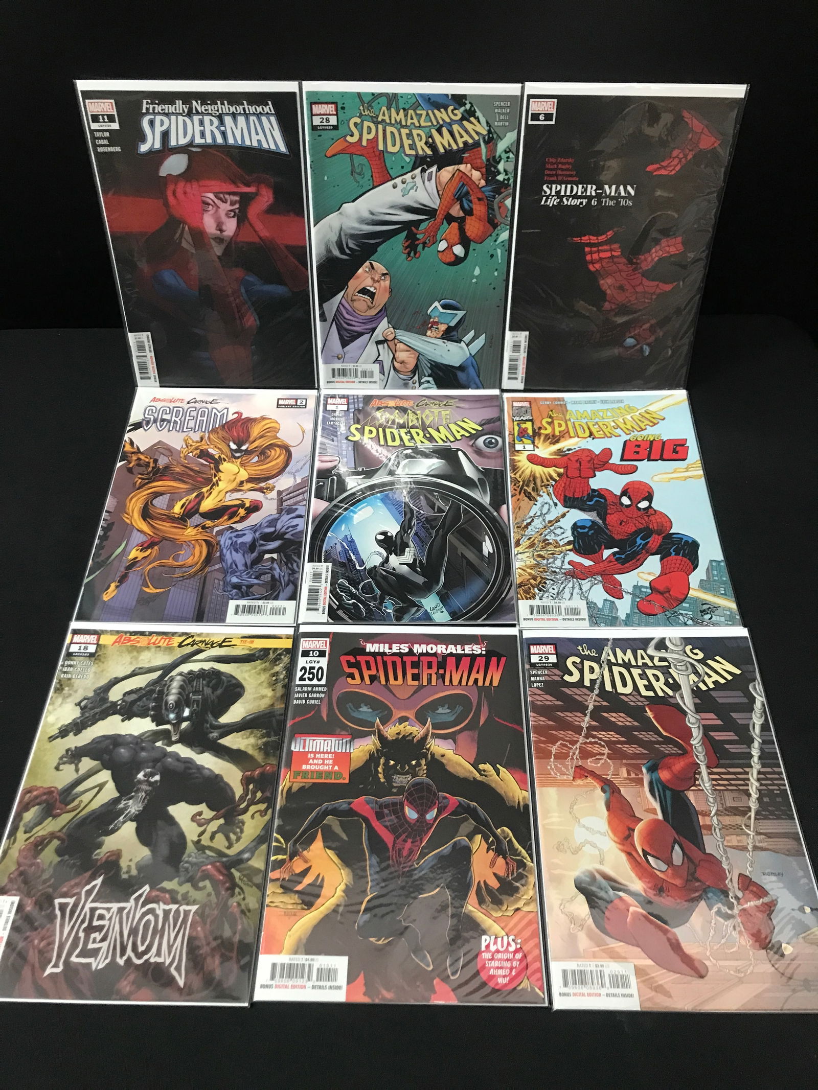 LOT OF 9 HIGH GRADE MODERN SPIDER-MAN COMICS (1 of 1)