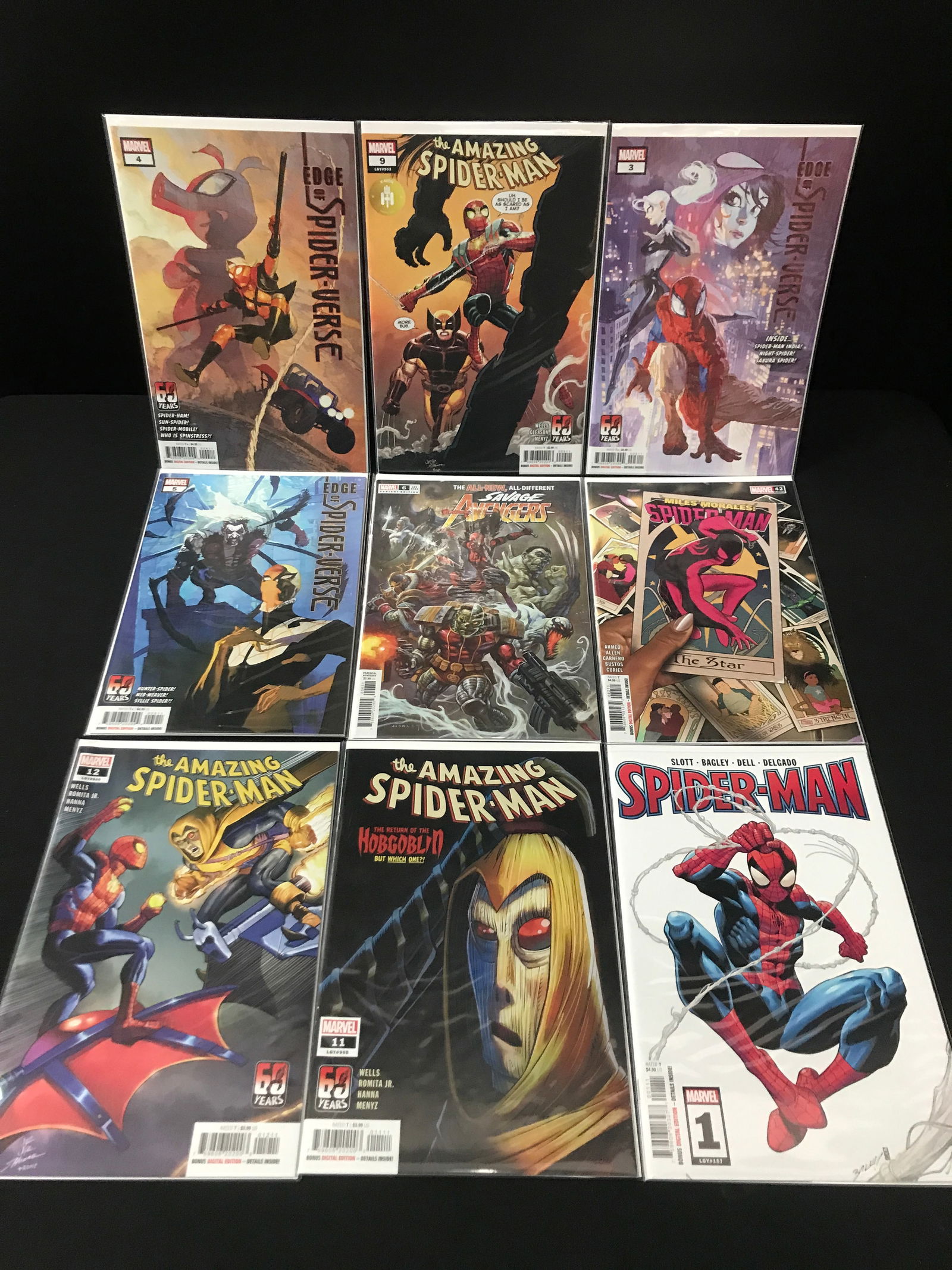 LOT OF 9 HIGH GRADE MODERN SPIDER-MAN COMICS (1 of 1)