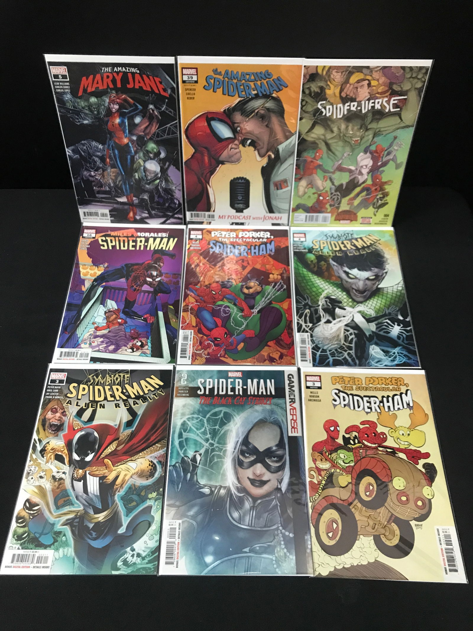 LOT OF 9 HIGH GRADE MODERN SPIDER-MAN COMICS (1 of 1)