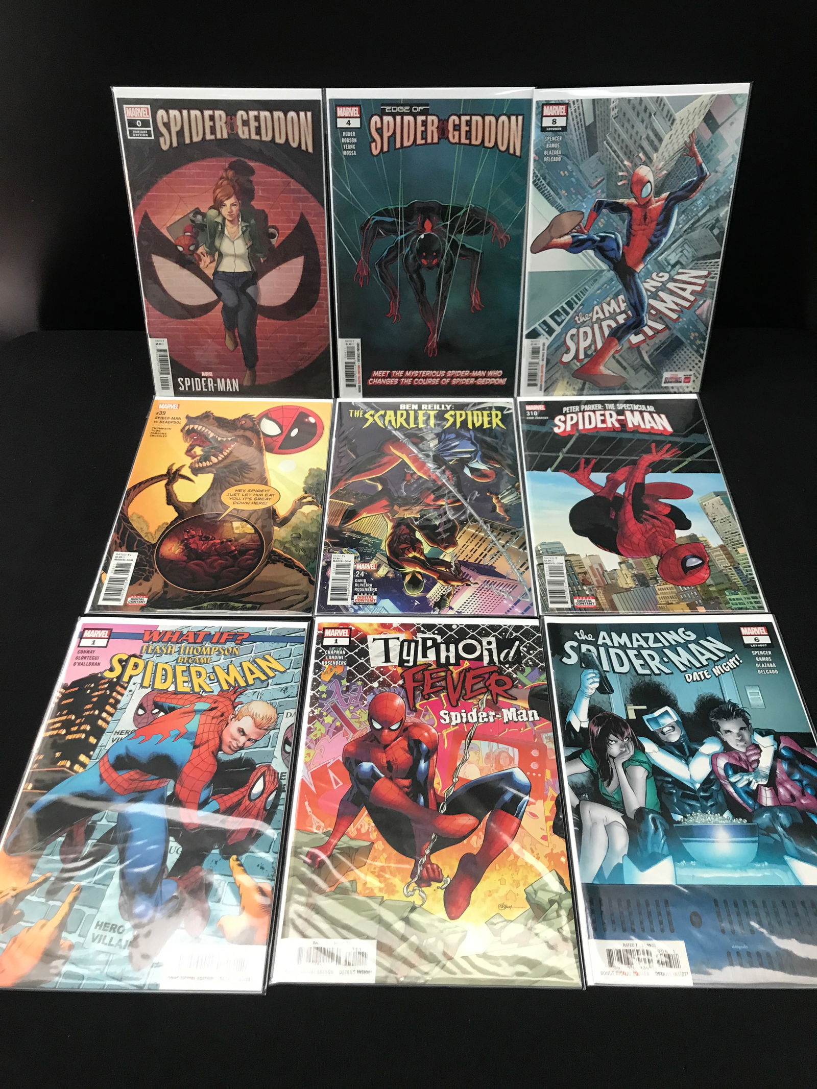 LOT OF 9 HIGH GRADE MODERN SPIDER-MAN COMICS (1 of 1)