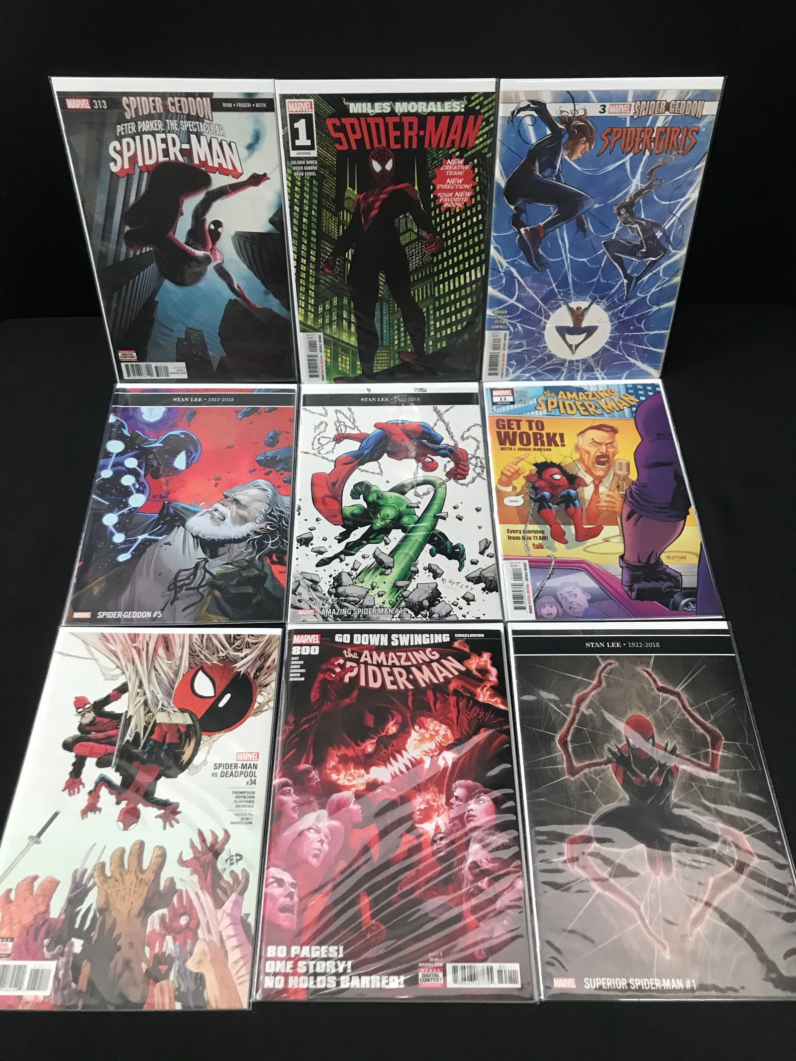 LOT OF 9 HIGH GRADE MODERN SPIDER-MAN COMICS (1 of 1)