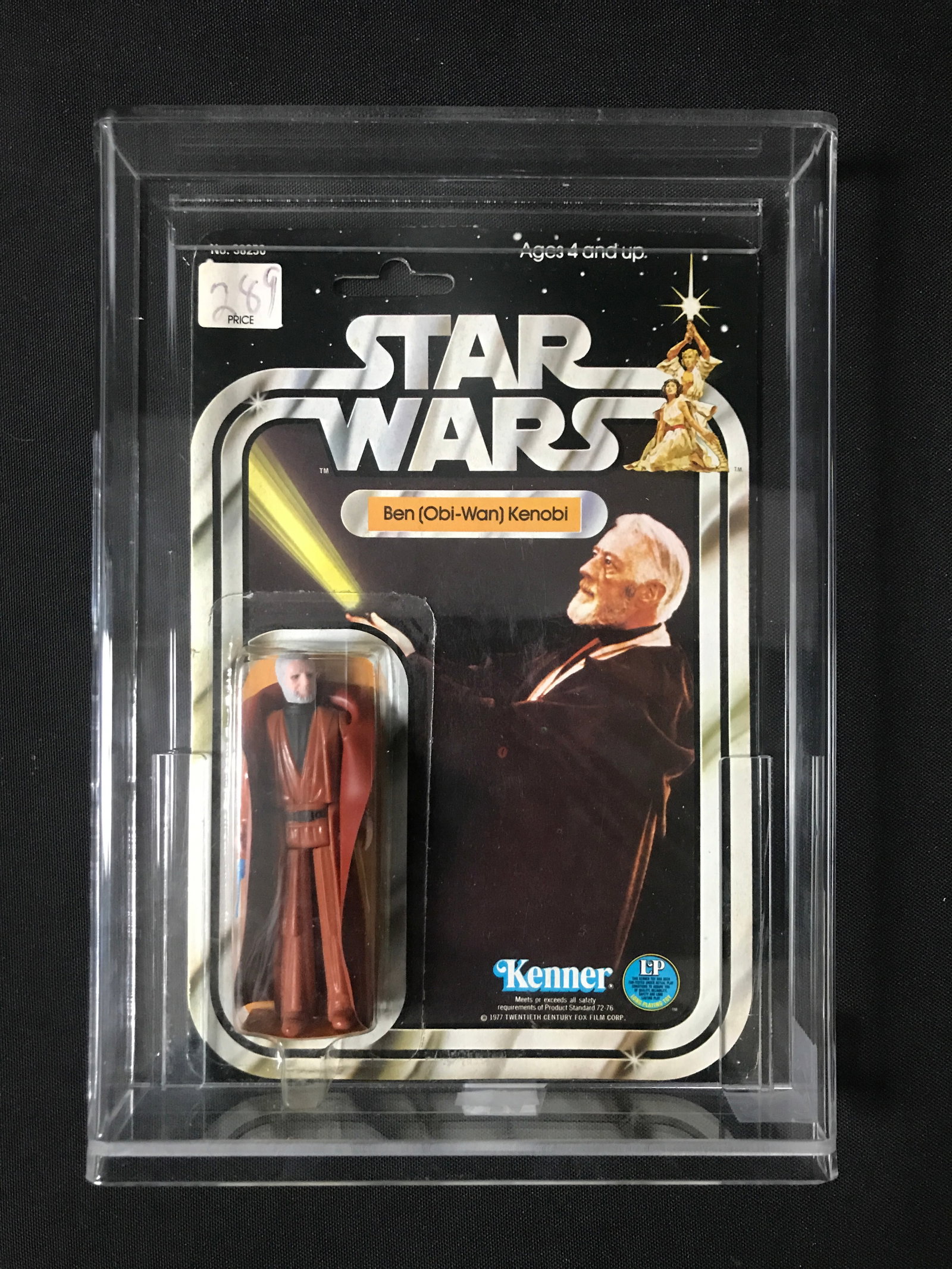 RARE 12 BACK ORIGINAL 1977 STAR WARD BEN (OBI-WAN) KENOBI ACTION FIGURE IN ORIGINAL PACKAGING: Prices are in Canadian Dollars
