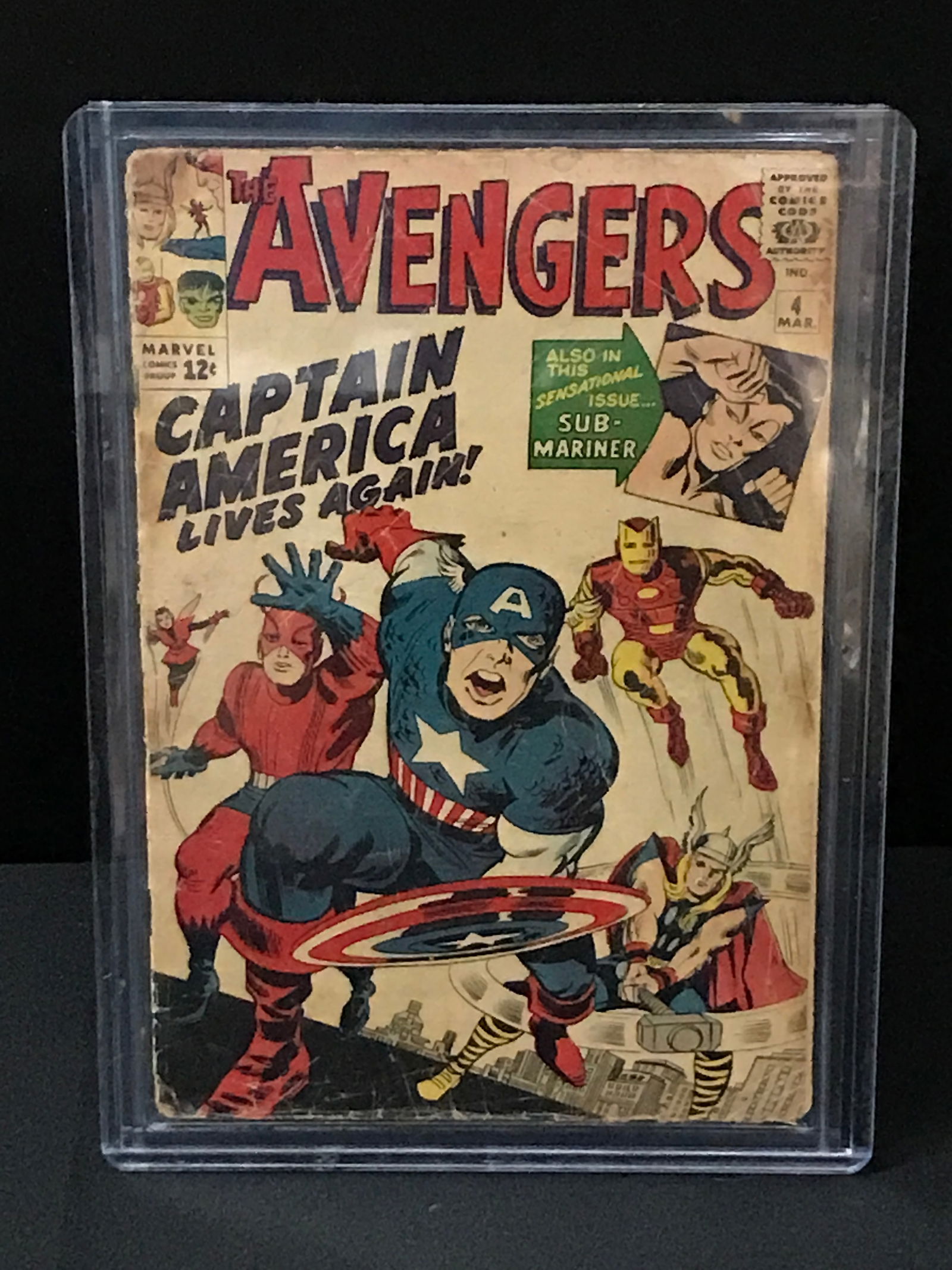 HUGE KEY AVENGERS NO.4 (1ST APPEARANCE CAPTAIN AMERICA)- MARVEL COMICS: Prices are in Canadian Dollars