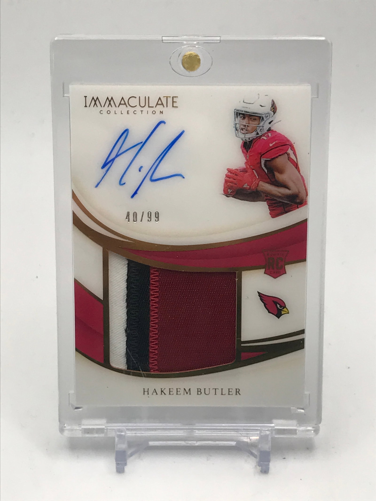 2019 PANINI IMMACULATE COLLECTION FOOTBALL HAKEEM BUTLER SIGNED PATCH TRADING CARD 40/99: Prices are in Canadian Dollars