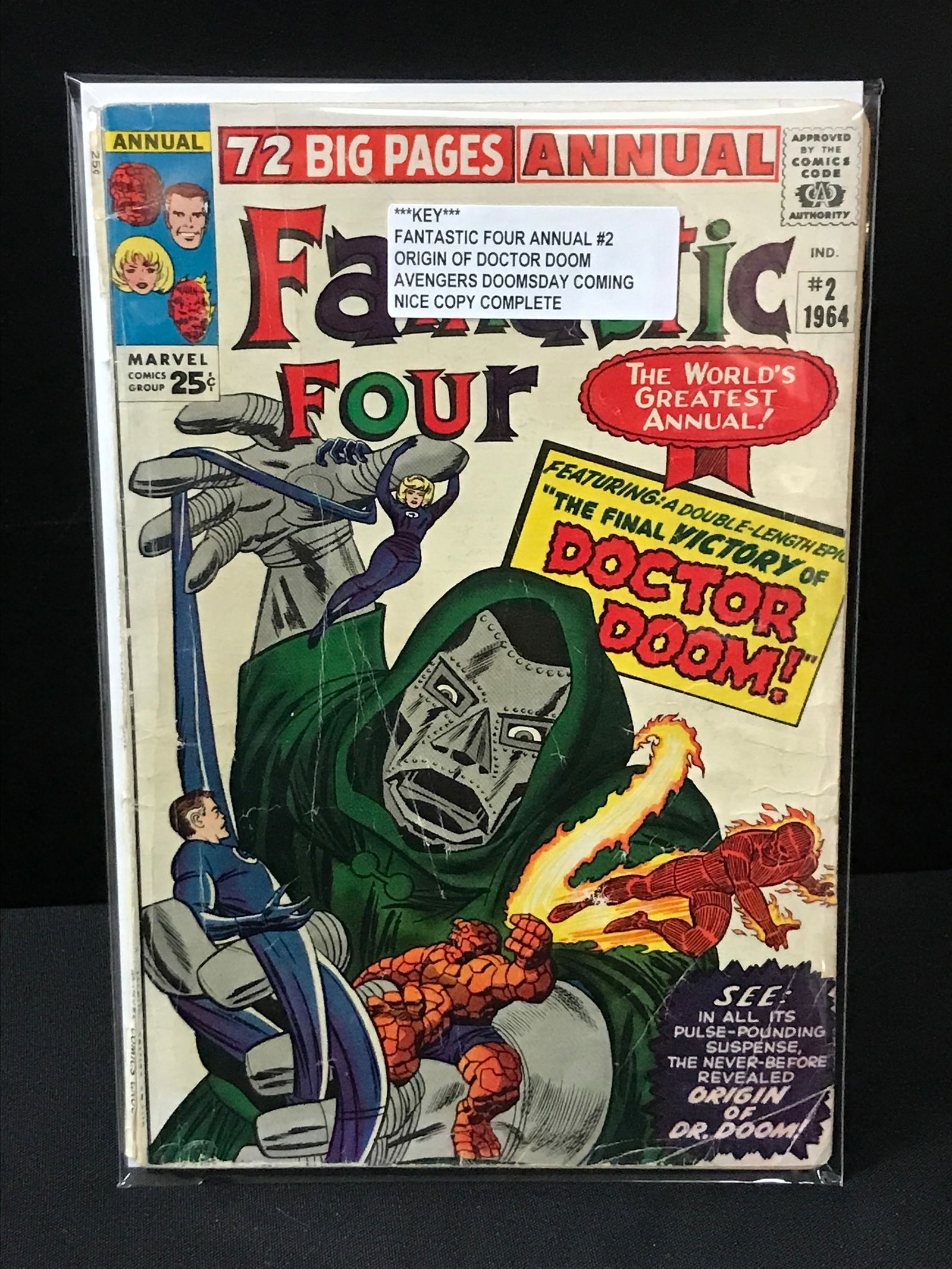 FANTASTIC FOUR ANNUAL #2 ORIGIN OF DOCTOR DOOM - MARVEL COMICS: Prices are in Canadian Dollars