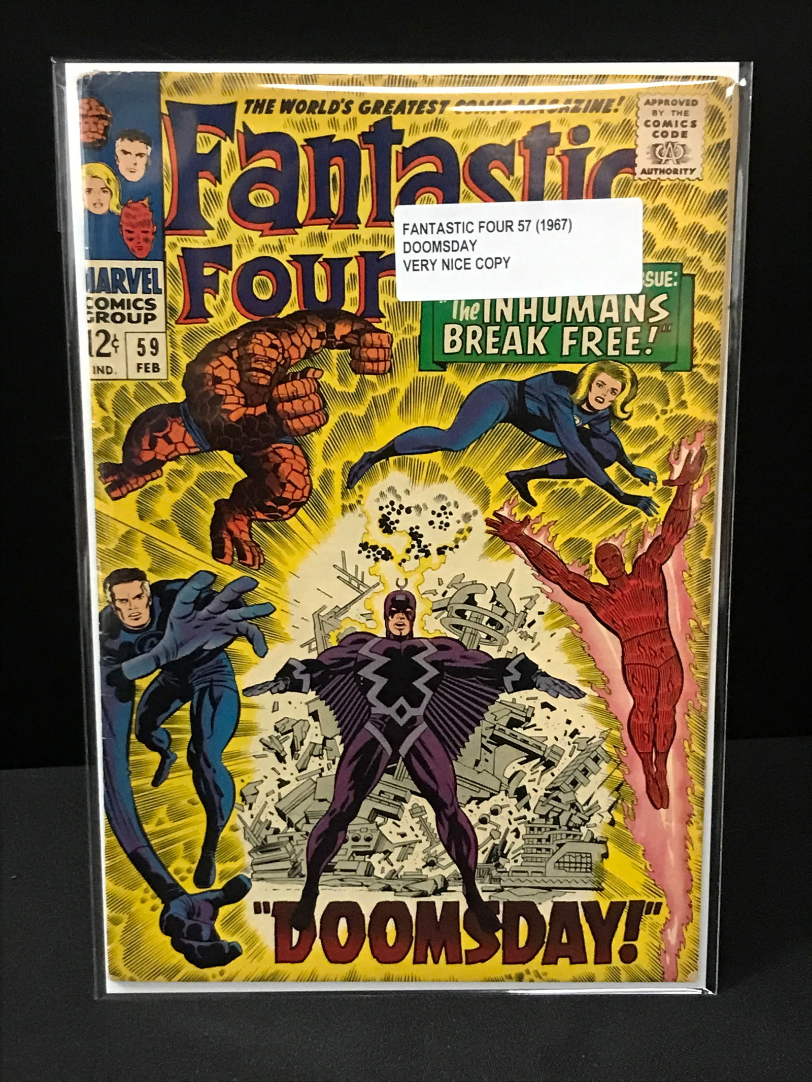 FANTASTIC FOUR #57 (1967) DOOMSDAY - MARVEL COMICS: Prices are in Canadian Dollars