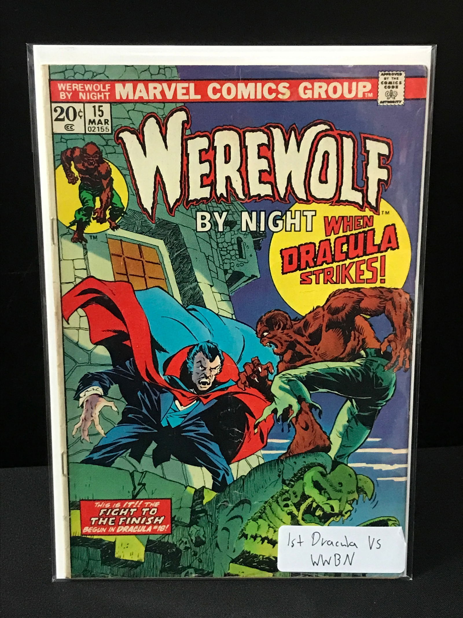 WEREWOLF BY NIGHT #15 1ST DRACULA VS WWBN - MARVEL COMICS: Prices are in Canadian Dollars