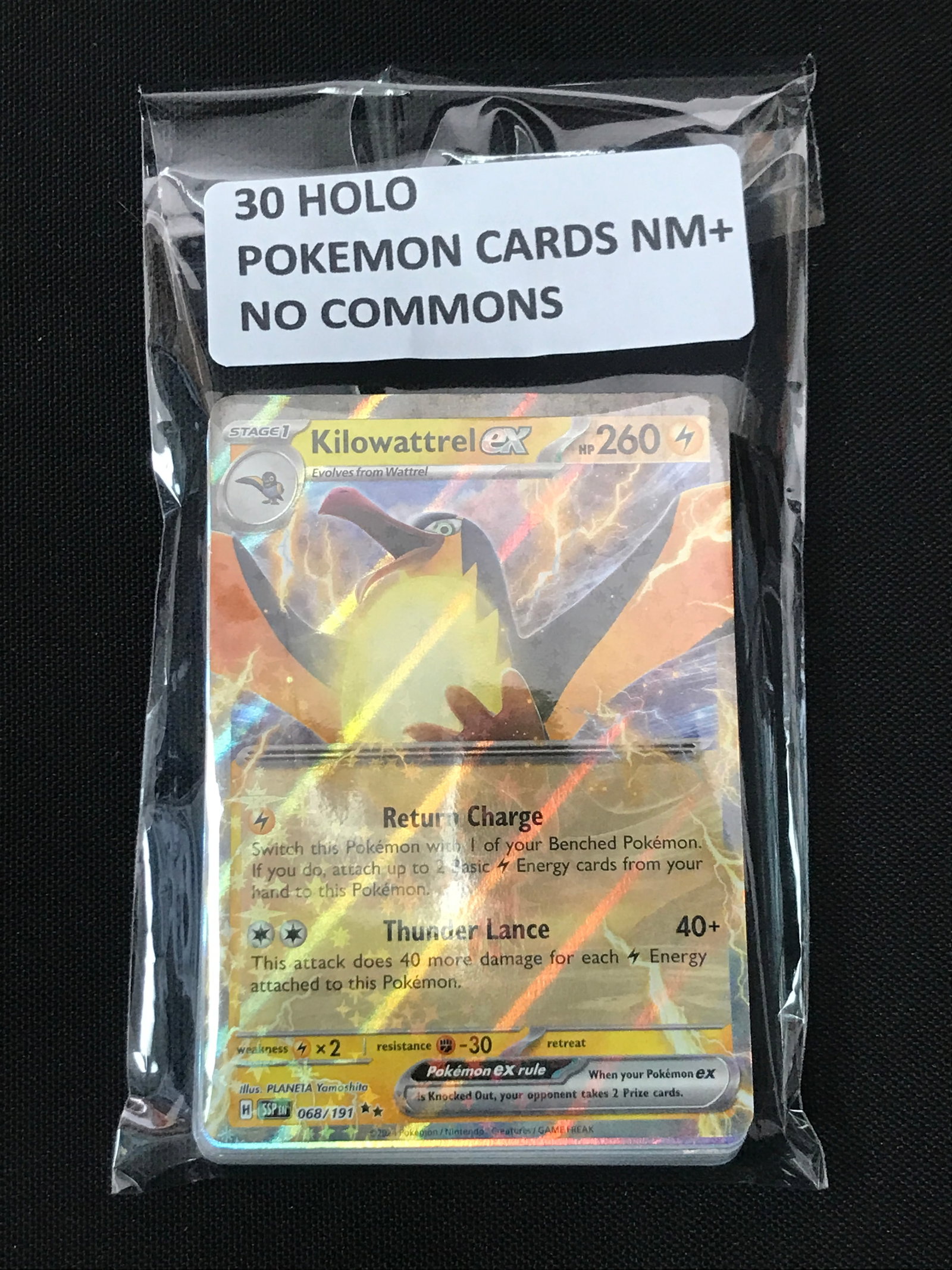 30 HOLO POKEMON CARDS - NO COMMONS: Prices are in Canadian dollars