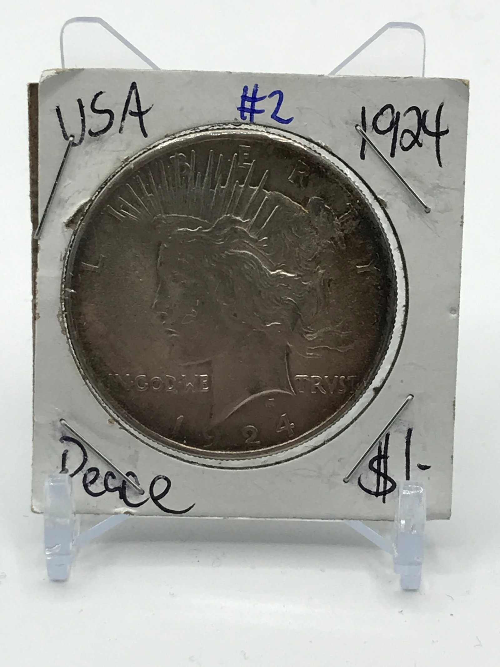 PEACE USA SILVER DOLLAR - 1924 (1 of 2)
