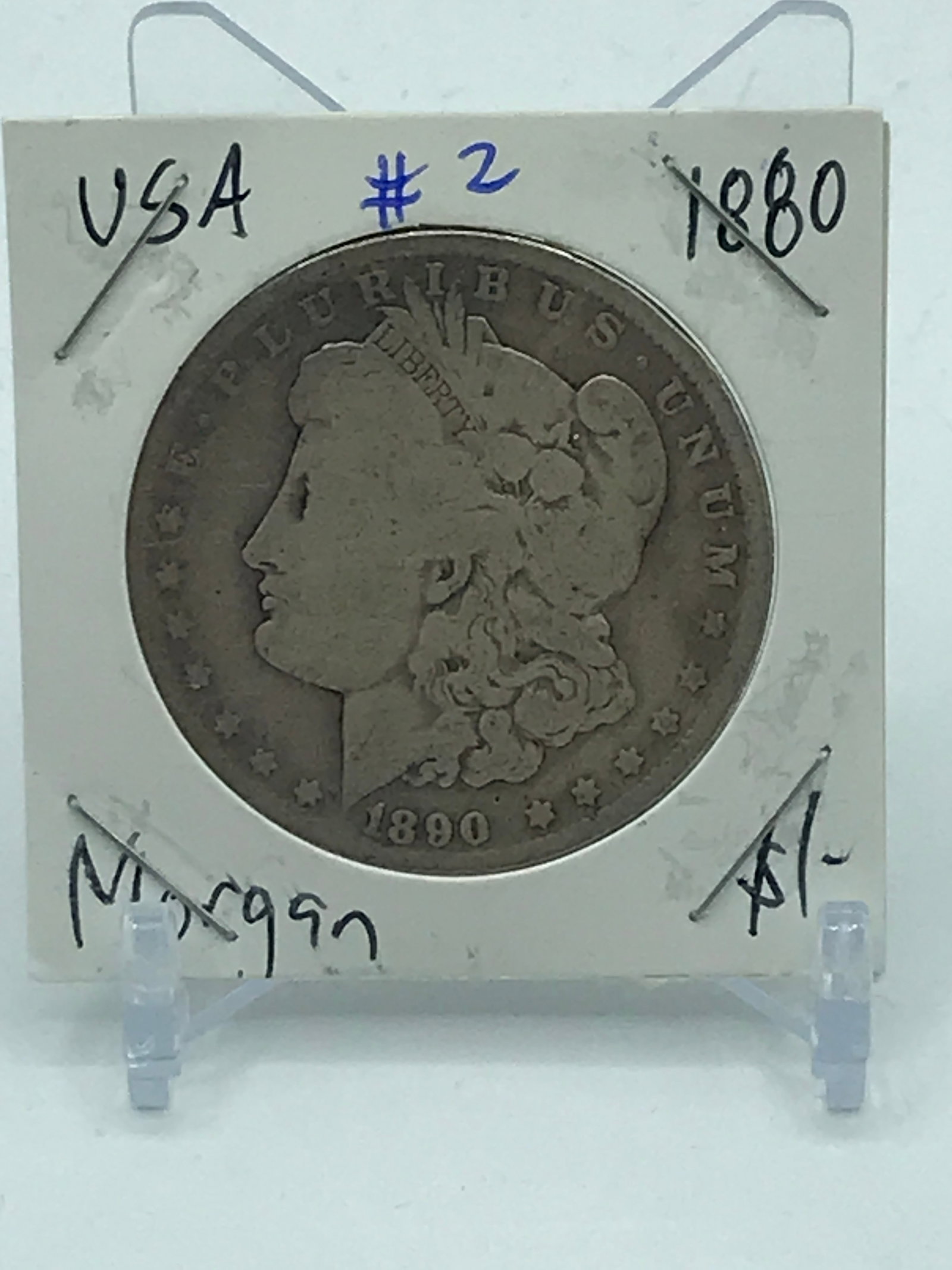 MORGAN USA SILVER DOLLAR - 1880: Prices are in Canadian dollars