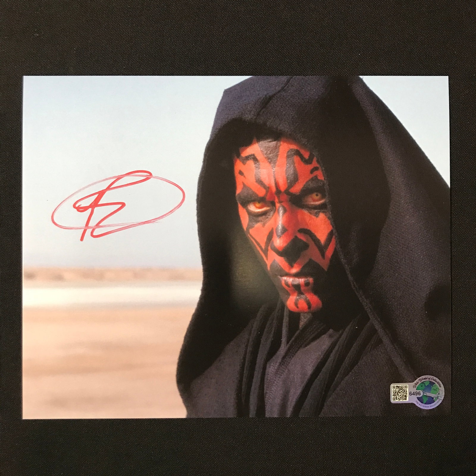 RAY PARK SIGNED DARTH MAUL 8X10 - WWOC COA: Prices are in Canadian dollars