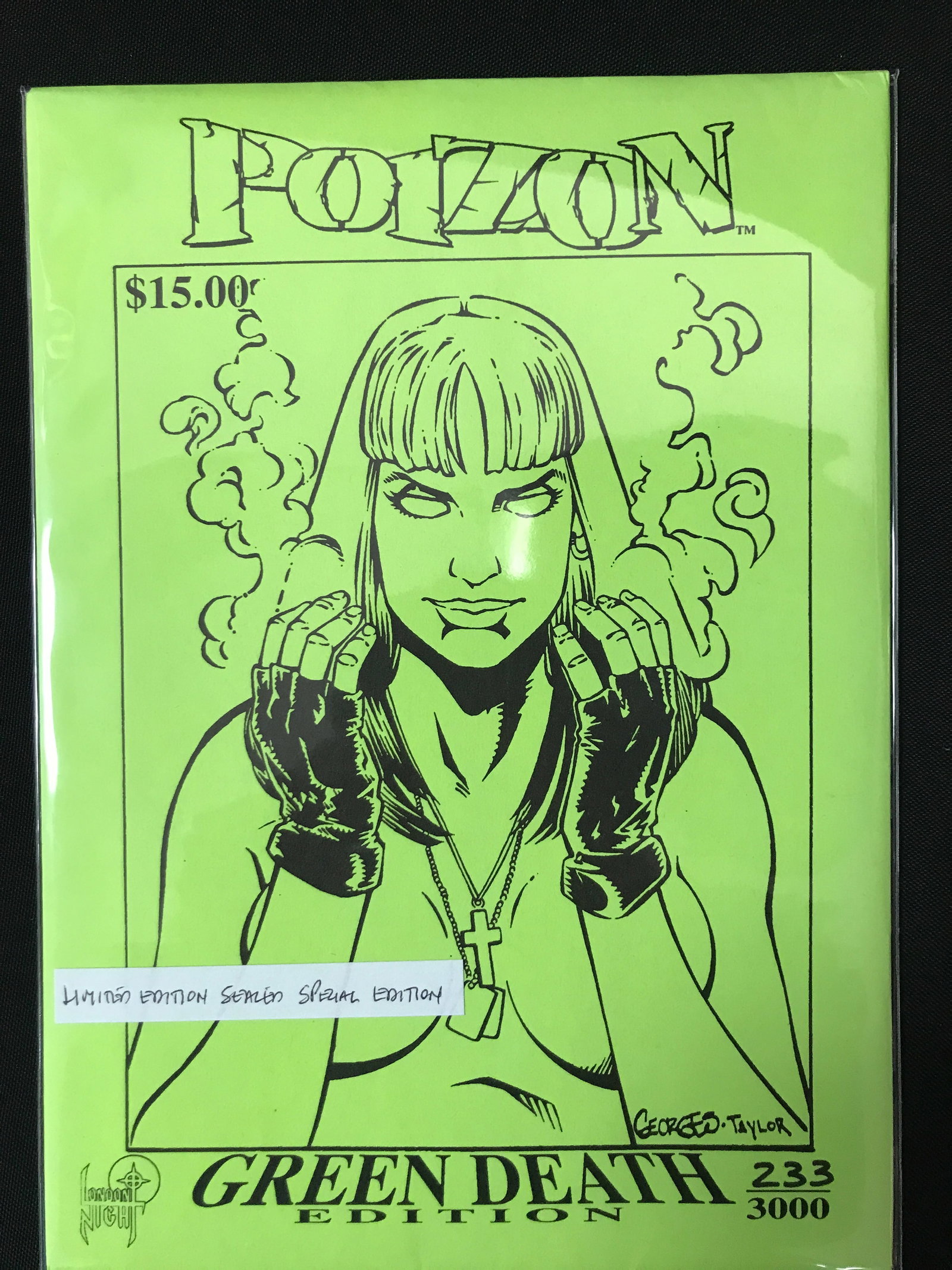 POIZON GREEN DEATH SEALED SPECIAL EDTION 233/3000 - LONDON KNIGHT COMICS: Prices are in Canadian dollars
