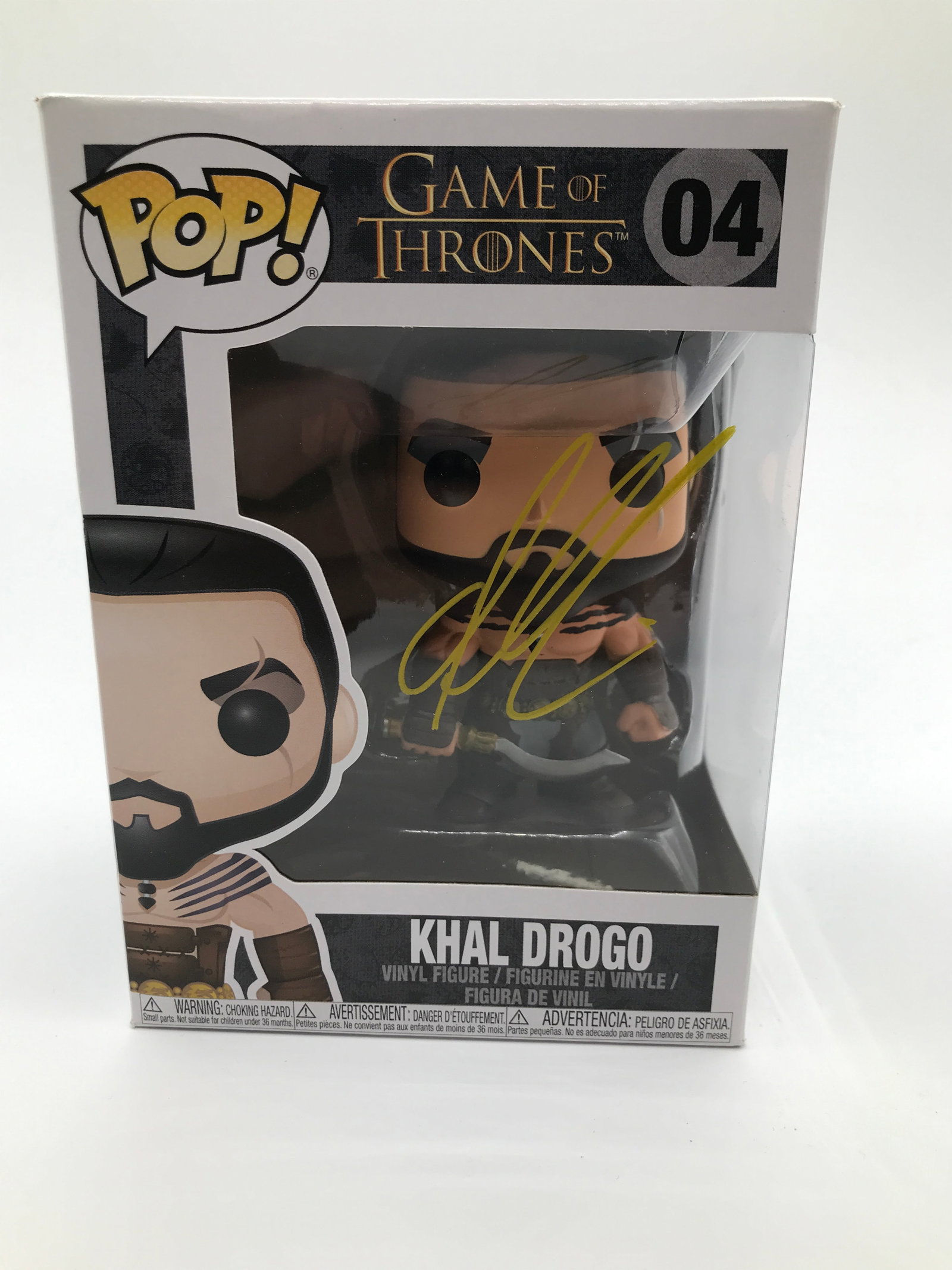 JASON MAMOA SIGNED KHAL DROGO GAME OF THRONES FUNKO POP - KB COA: Prices are in Canadian dollars