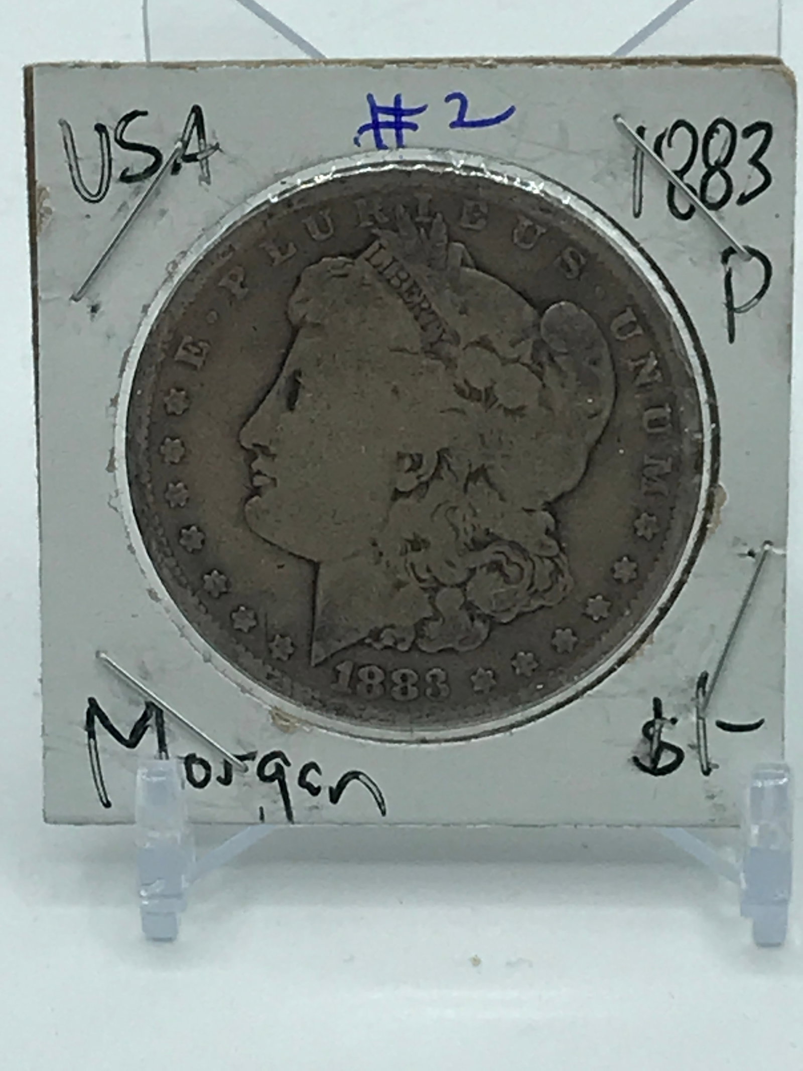 1883 MORGAN SILVER DOLLAR MINTED IN PHILADELPHIA (1 of 2)