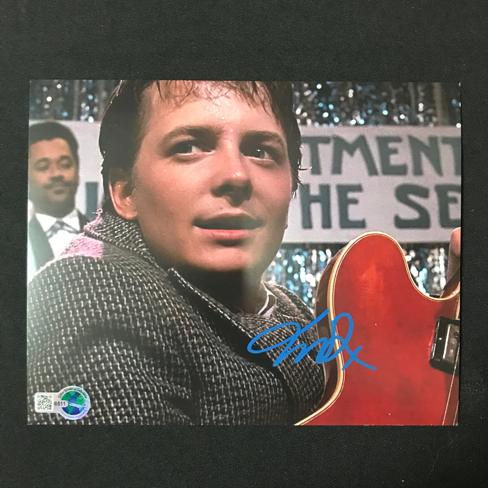 MICHAEL J FOX SIGNED BACK TO THE FUTURE 8X10 - WWOC COA: Prices are in Canadian dollars