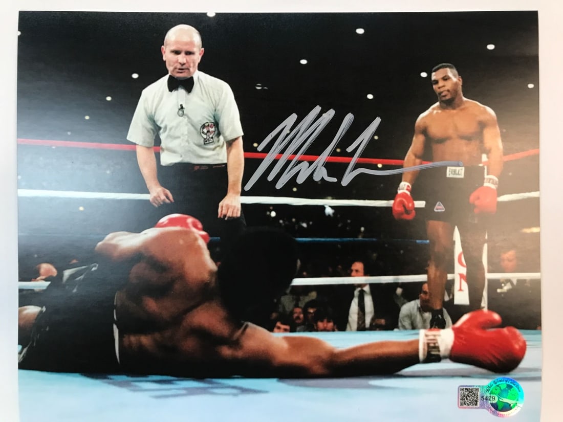 MIKE TYSON SIGNED 8X10 - WWOC COA: Prices are in Canadian dollars