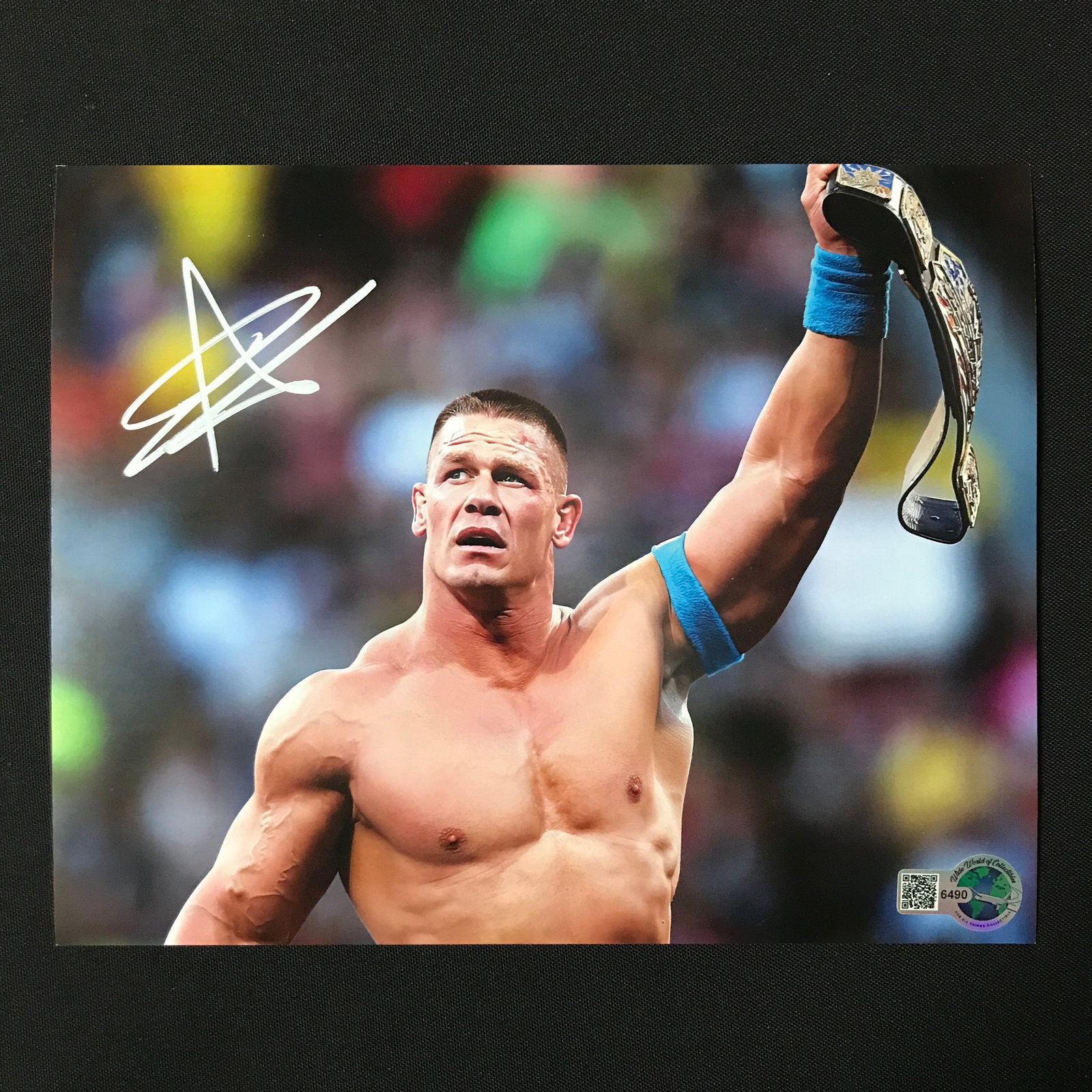 JOHN CENA SIGNED 8X10 - WWOC COA: Prices are in Canadian dollars