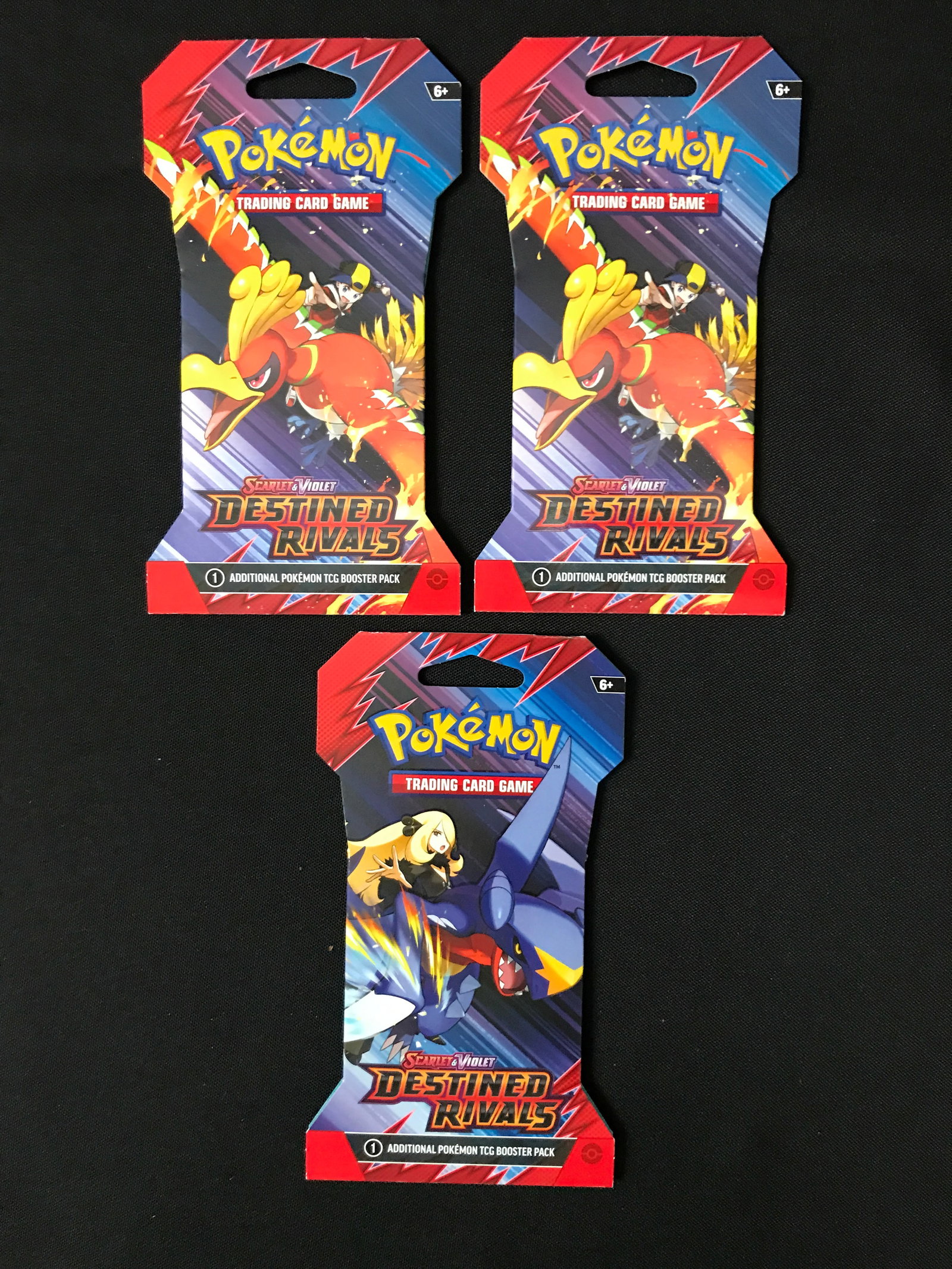 LOT OF 3 POKEMON TCG SCARLET & VIOLET DESTINED RIVALS SEALED BOOSTER PACKS: Prices are in Canadian dollars