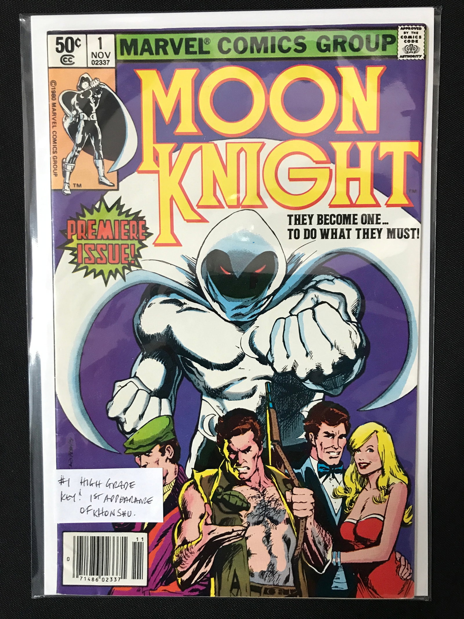 MOON KNIGHT #1 1ST APPEARANCE OF KHONSHU - MARVEL COMICS: Prices are in Canadian dollars