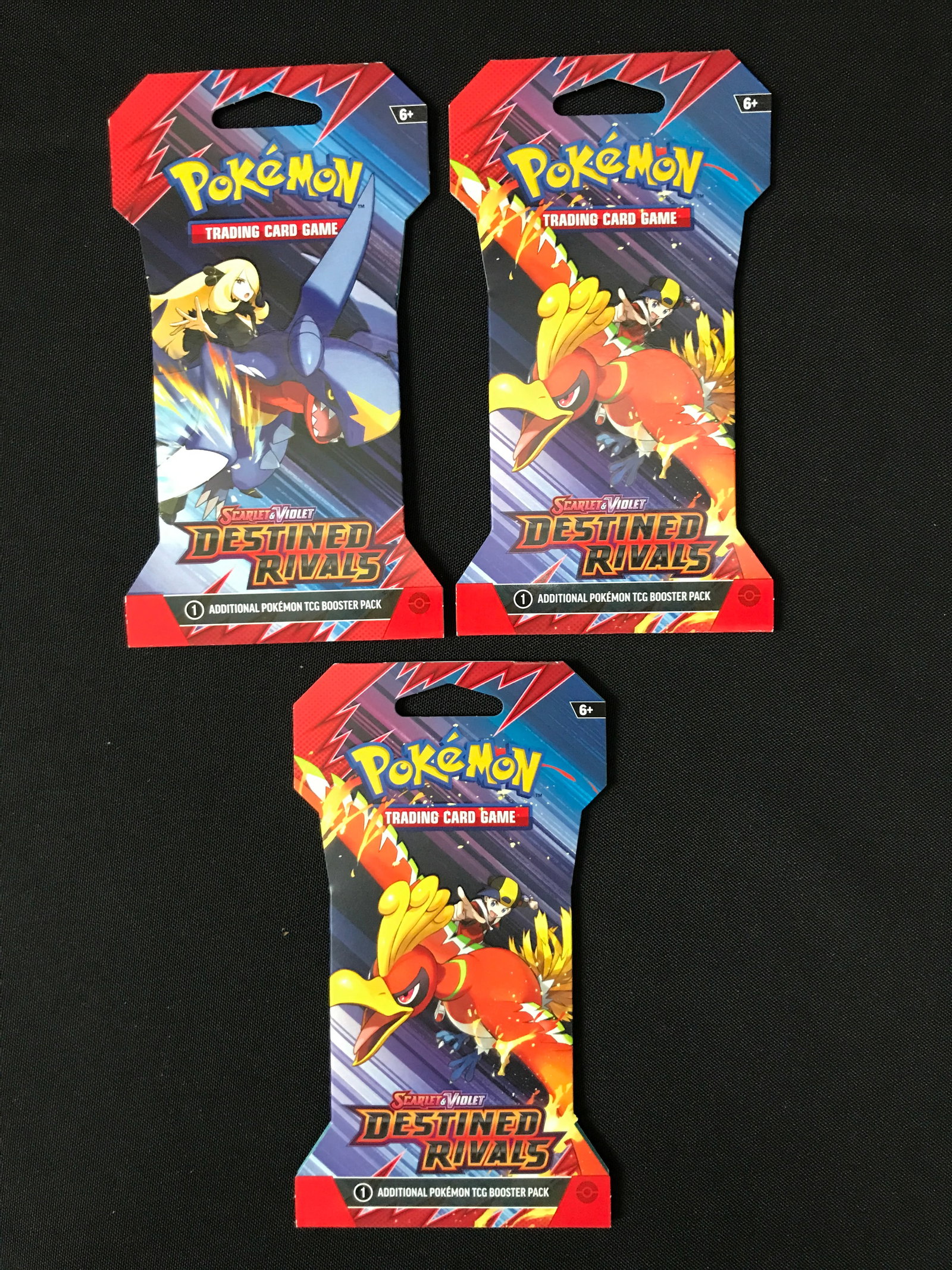 LOT OF 3 POKEMON TCG SCARLET & VIOLET DESTINED RIVALS SEALED BOOSTER PACKS: Prices are in Canadian dollars