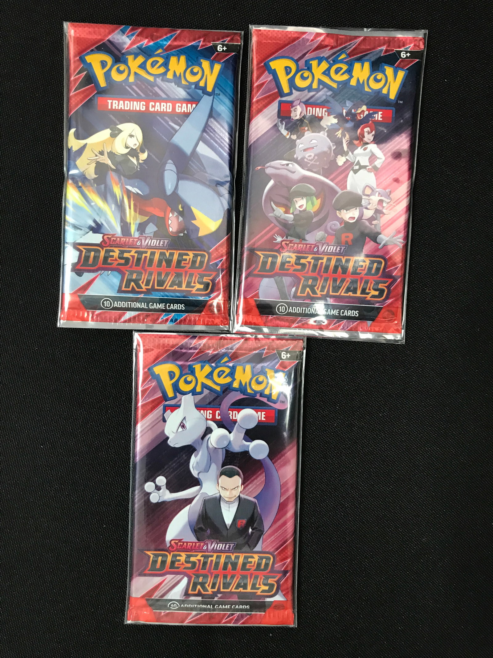 LOT OF 3 POKEMON TCG SCARLET & VIOLET DESTINED RIVALS SEALED BOOSTER PACKS: Prices are in Canadian dollars