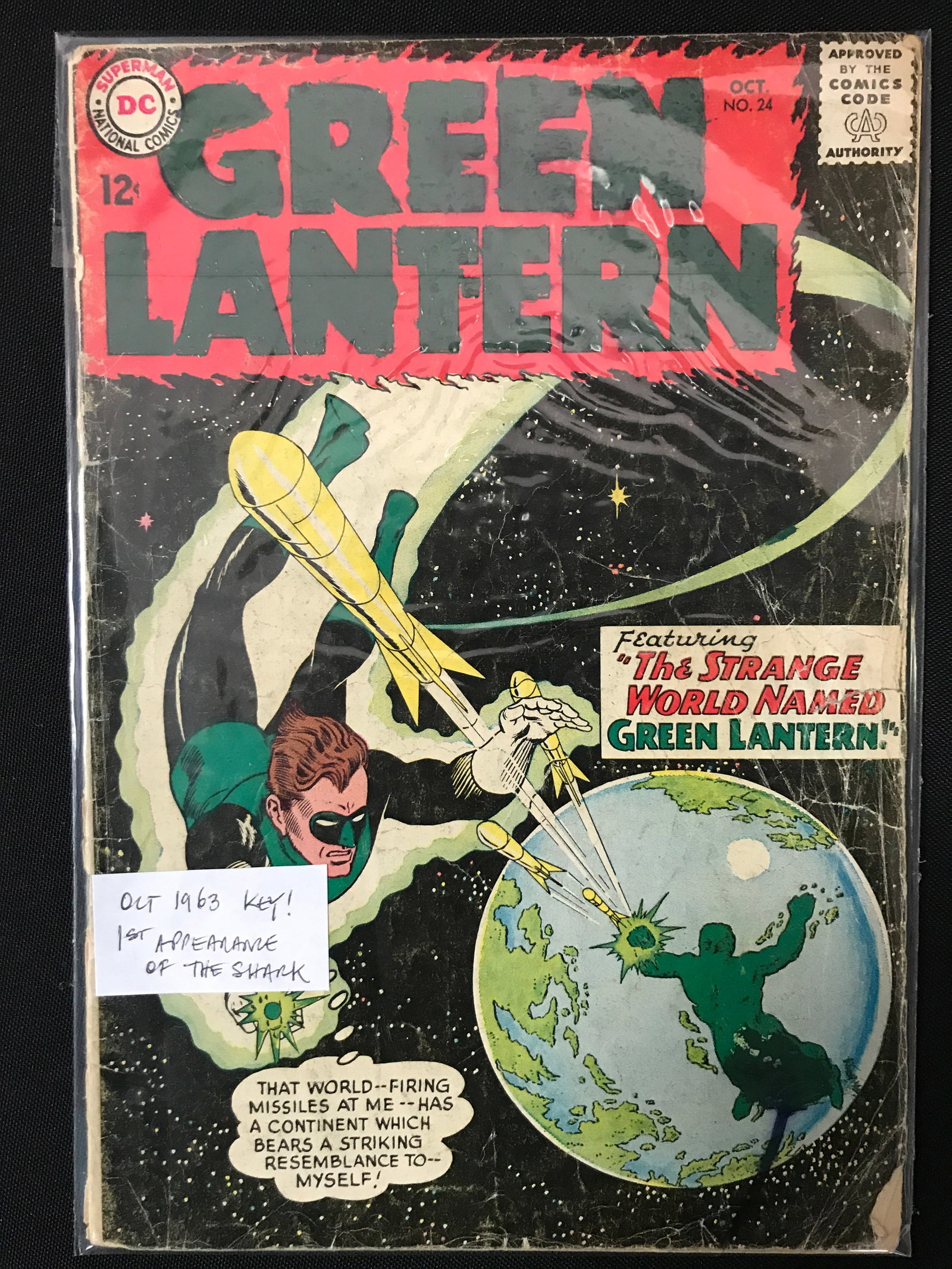 GREEN LANTERN #24 (1963) 1ST SHARK - DC COMICS (1 of 1)