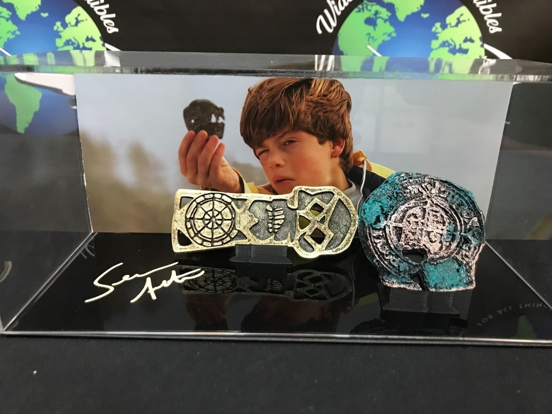 SEAN ASTIN SIGNED GOONIES PRESENTATION PIECE - WWOC COA: Prices are in Canadian dollars