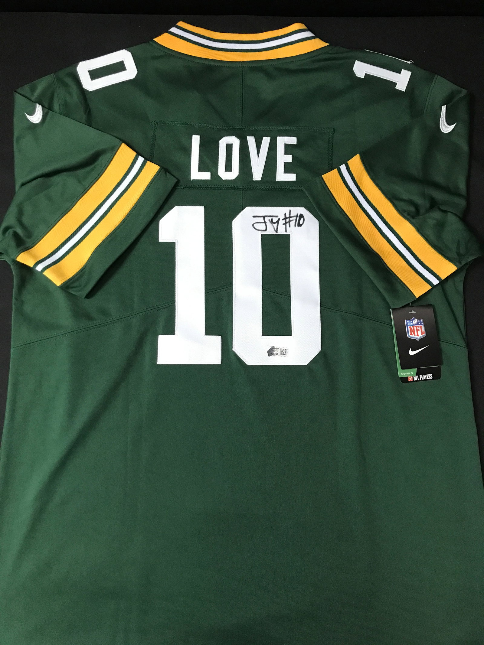 JORDAN LOVE SIGNED GREEN BAY PACKERS CUSTOM JERSEY - ACE COA: Prices are in Canadian dollars