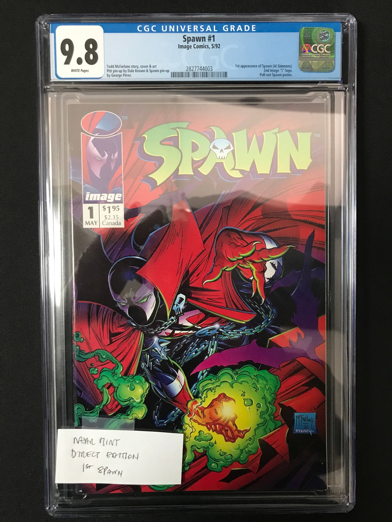 SPAWN #1 DIRECT EDITION 1ST SPAWN - CGC GRADE 9.8 (1 of 1)
