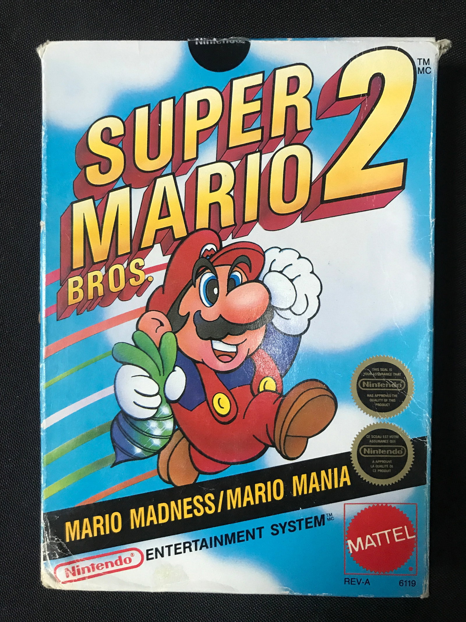 SUPER MARIO BROS 2 NINTENDO ENTERTAINMENT SYSTEM GAME WITH ORIGINAL PACKING AND INSTRUCTION BOOKLET: Prices are in Canadian dollars