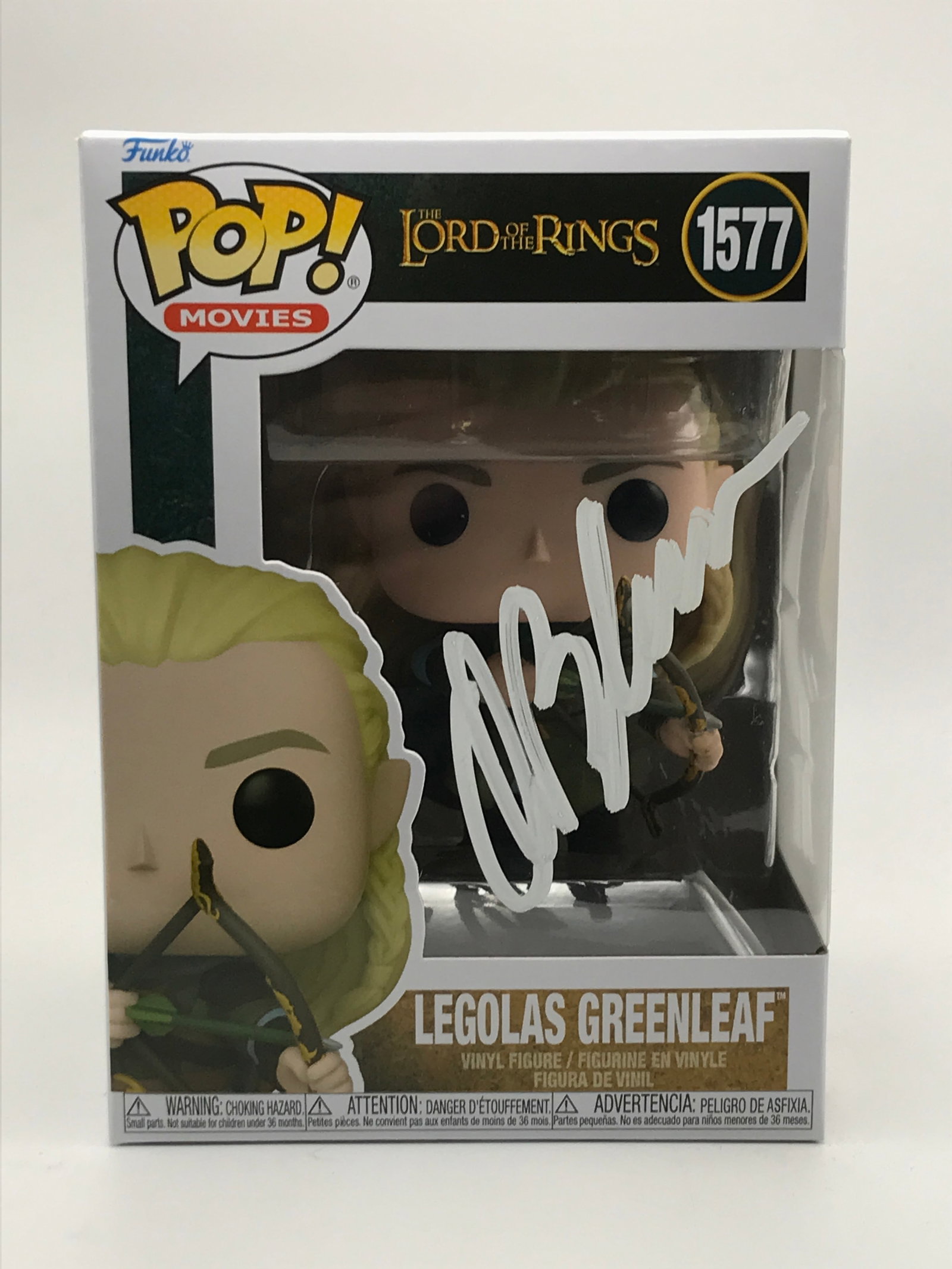 ORLANDO BLOOM SIGNED LEGOLAS LOTR FUNKO POP - WWOC COA: Prices are in Canadian dollars