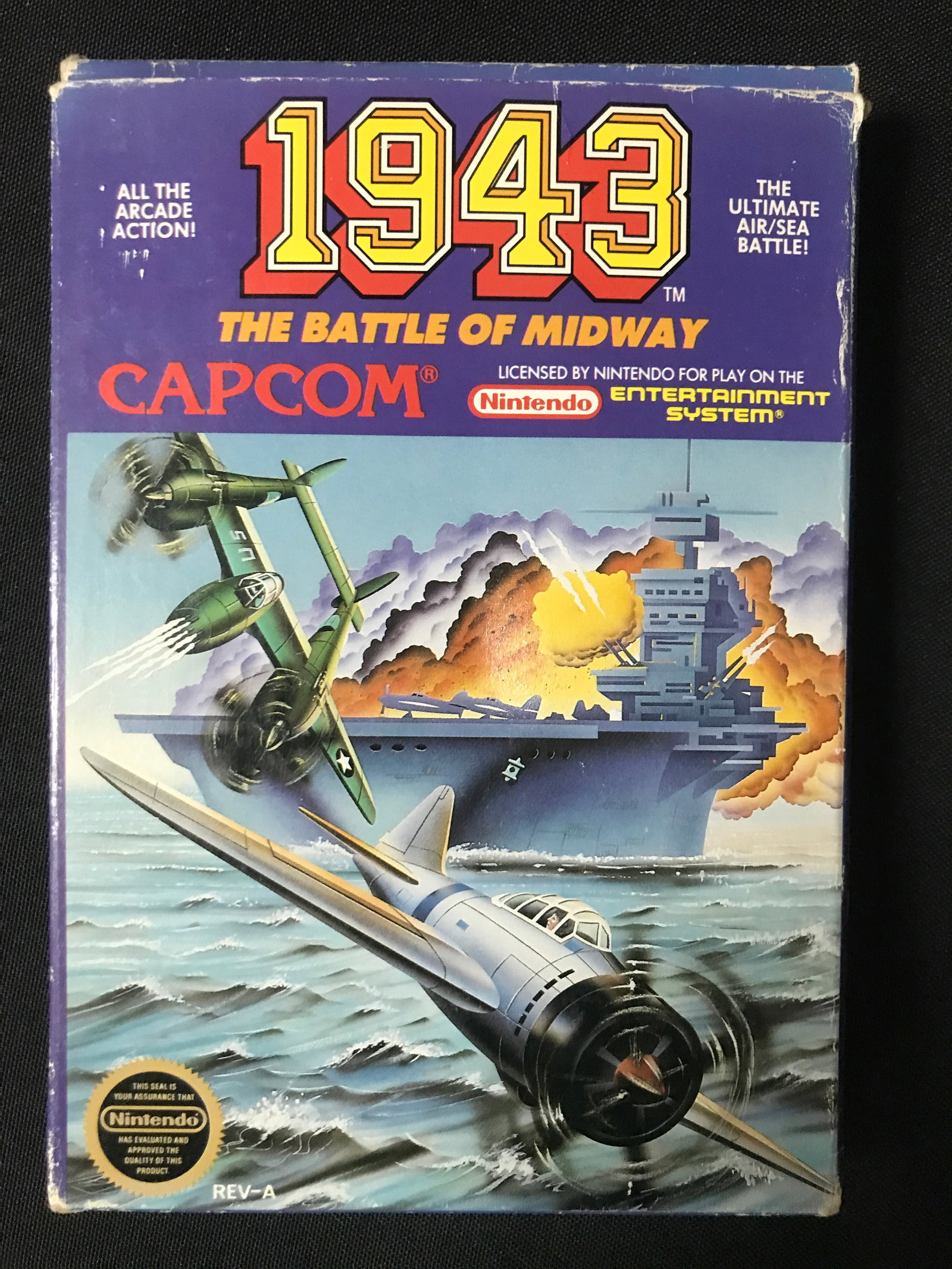 1943 THE BATTLE OF MIDWAY NINTENDO ENTERTAINMENT SYSTEM GAME WITH ORIGINAL PACKING AND INSTRUCTIONS: Prices are in Canadian dollars