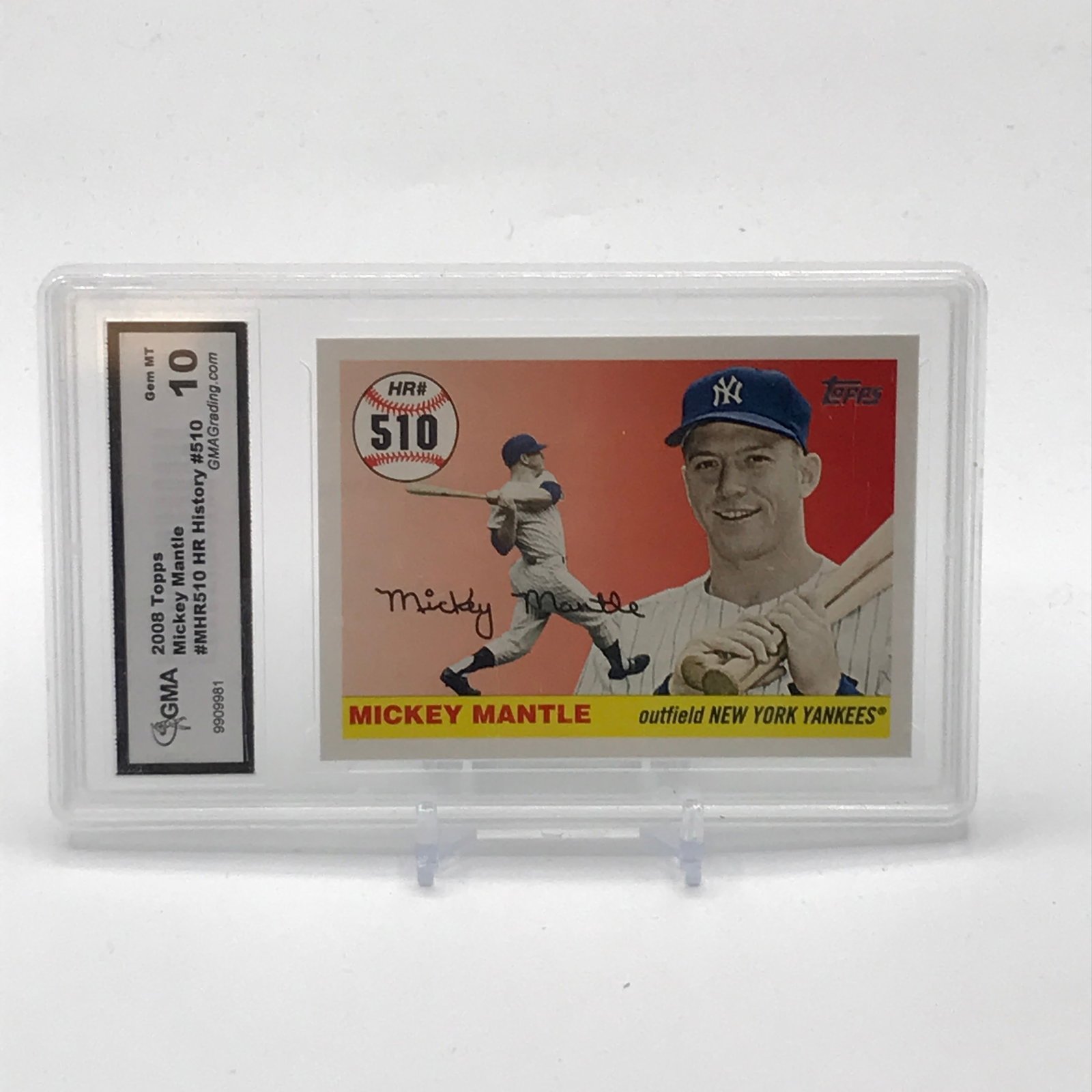 2008 TOPPS MICKEY MANTLE TRADING CARD - GMA GRADE 10: Prices are in Canadian dollars
