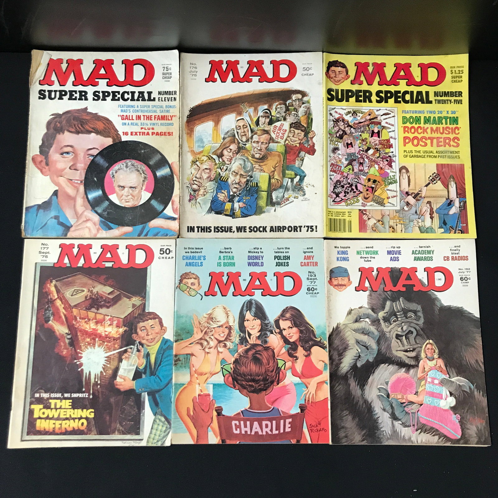 LOT OF 6 MAD COMICS: Prices are in Canadian dollars
