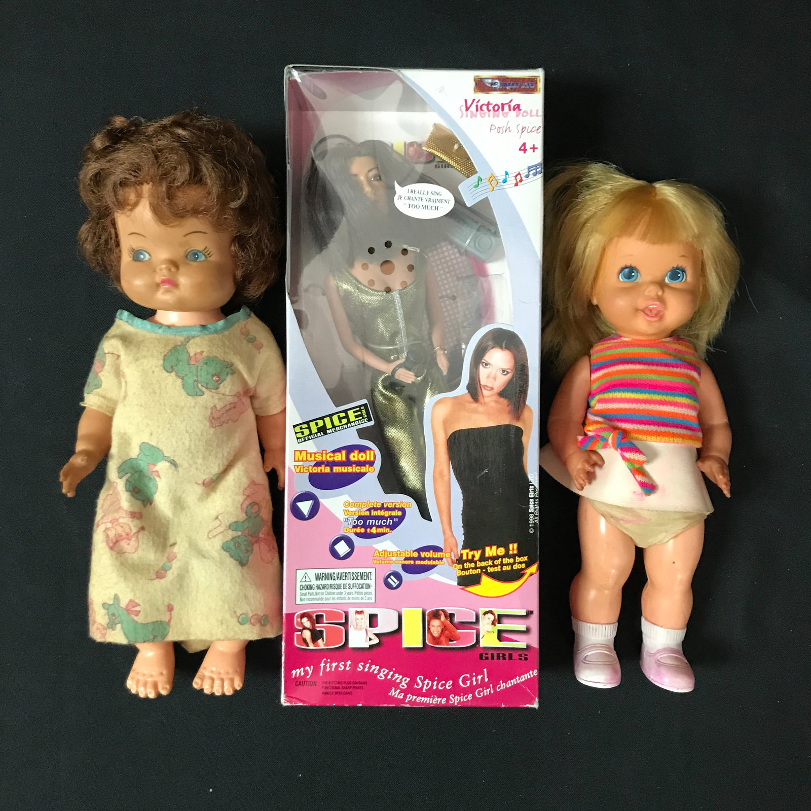 3 DOLLS INCLUDING ONE IN ORIGINAL PACKAGING: Prices are in Canadian dollars
