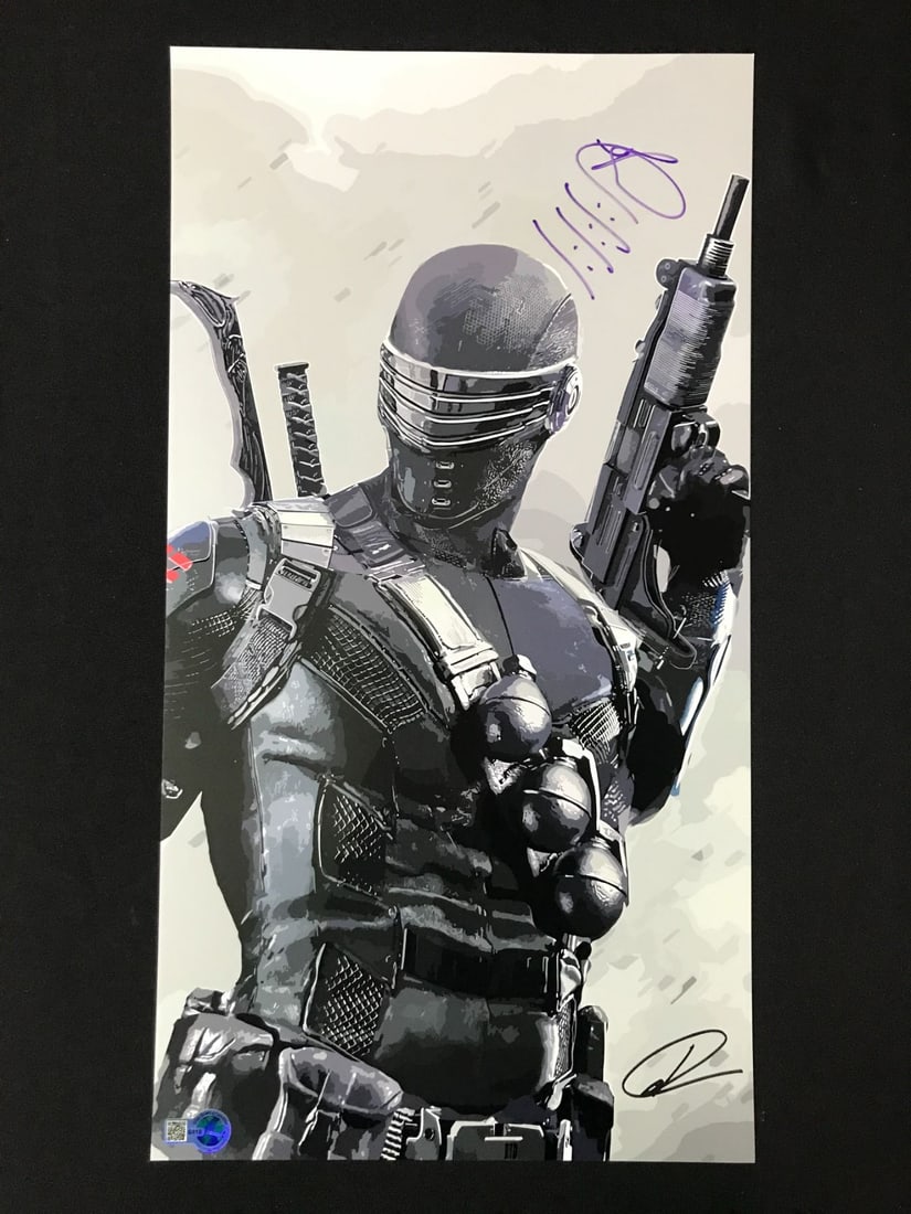 RAY PARK SIGNED SNAKE EYES G.I. JOE 11 X 18 POSTER - WWOC COA: Prices are in Canadian dollars