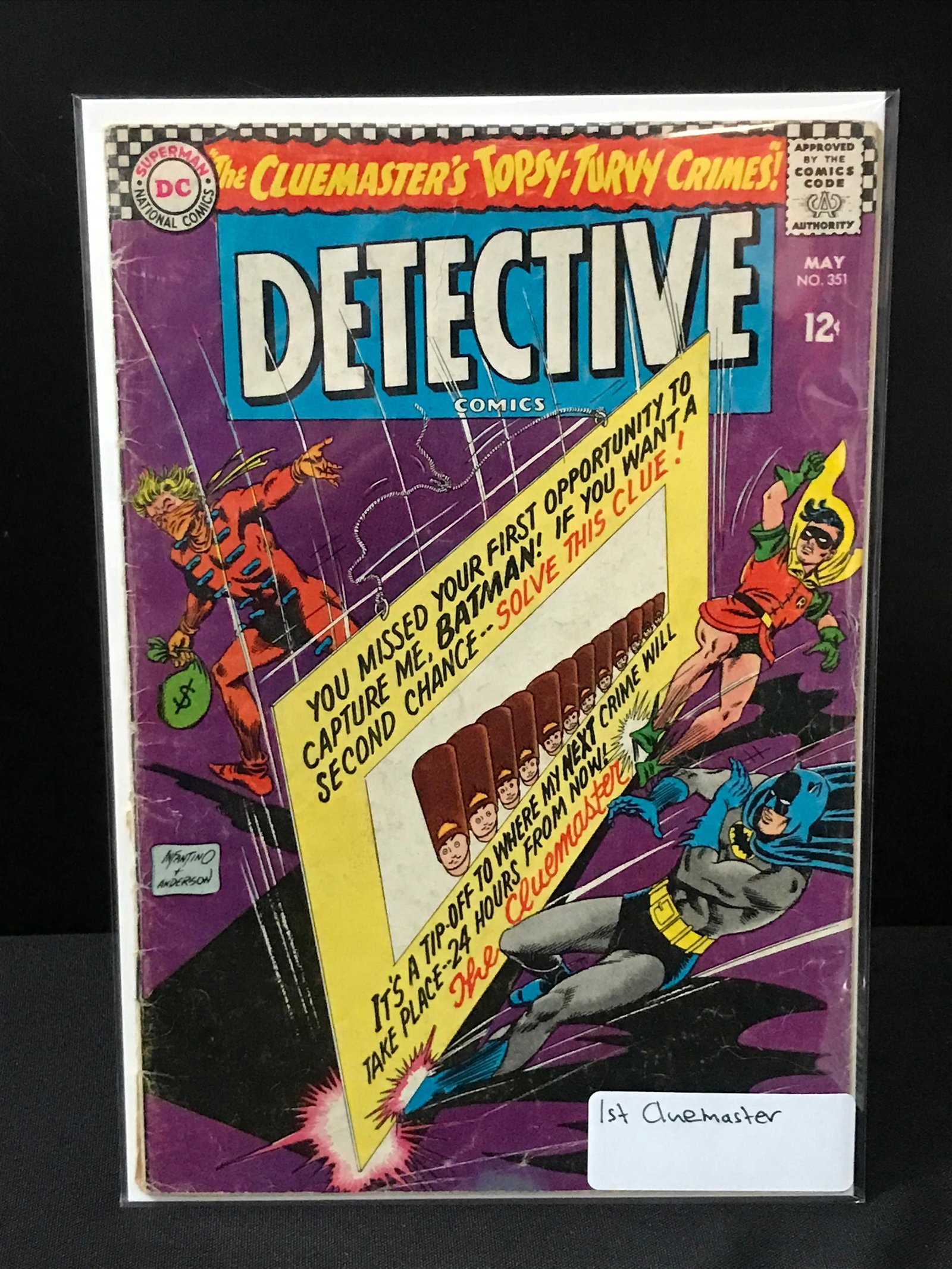 DETECTIVE COMICS #351 1ST CLUEMASTER - DC COMICS: Prices are in Canadian dollars
