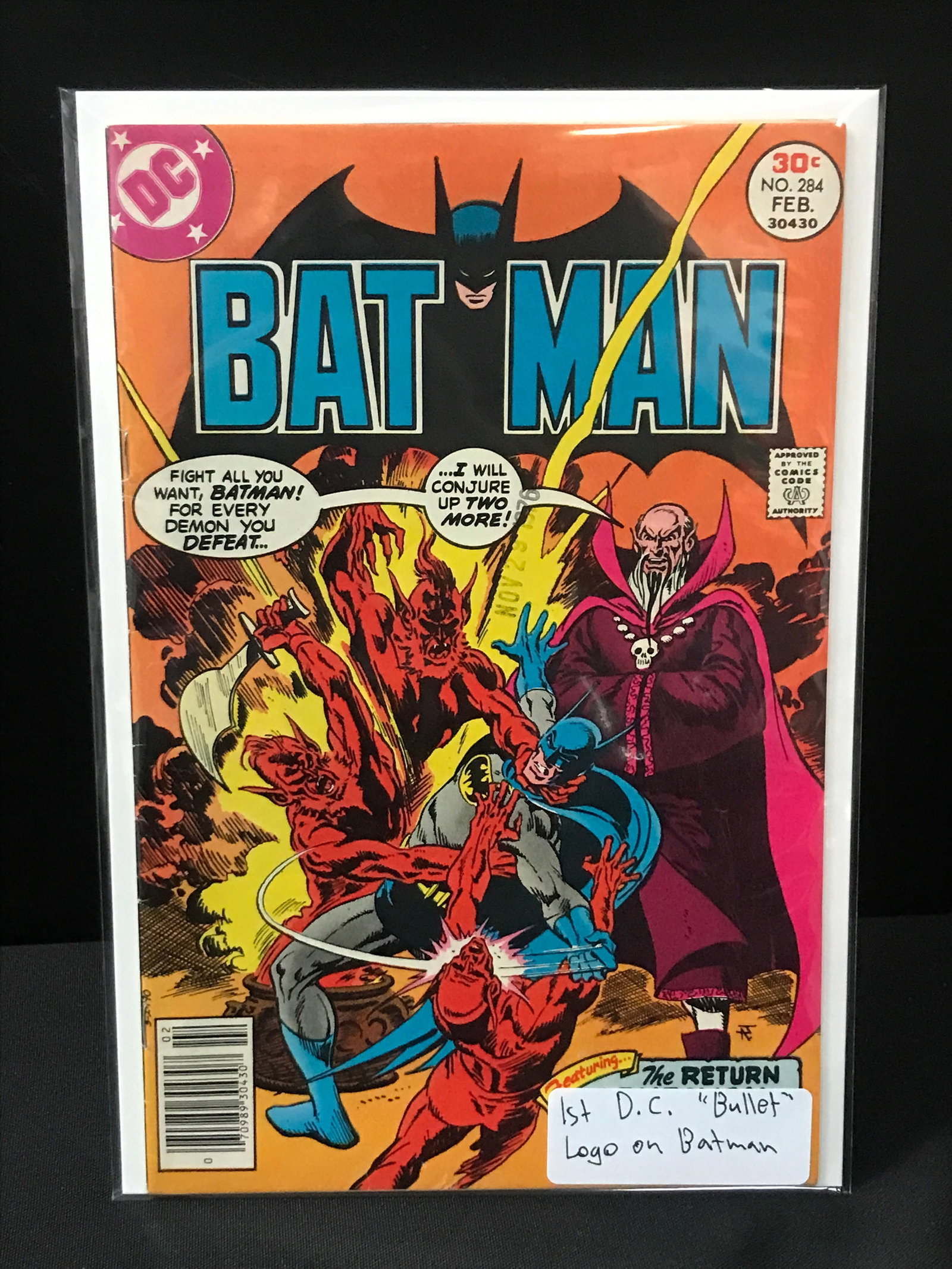 BATMAN #284 1ST DC 'BULLET' LOGO ON BATMAN - DC COMICS: Prices are in Canadian dollars