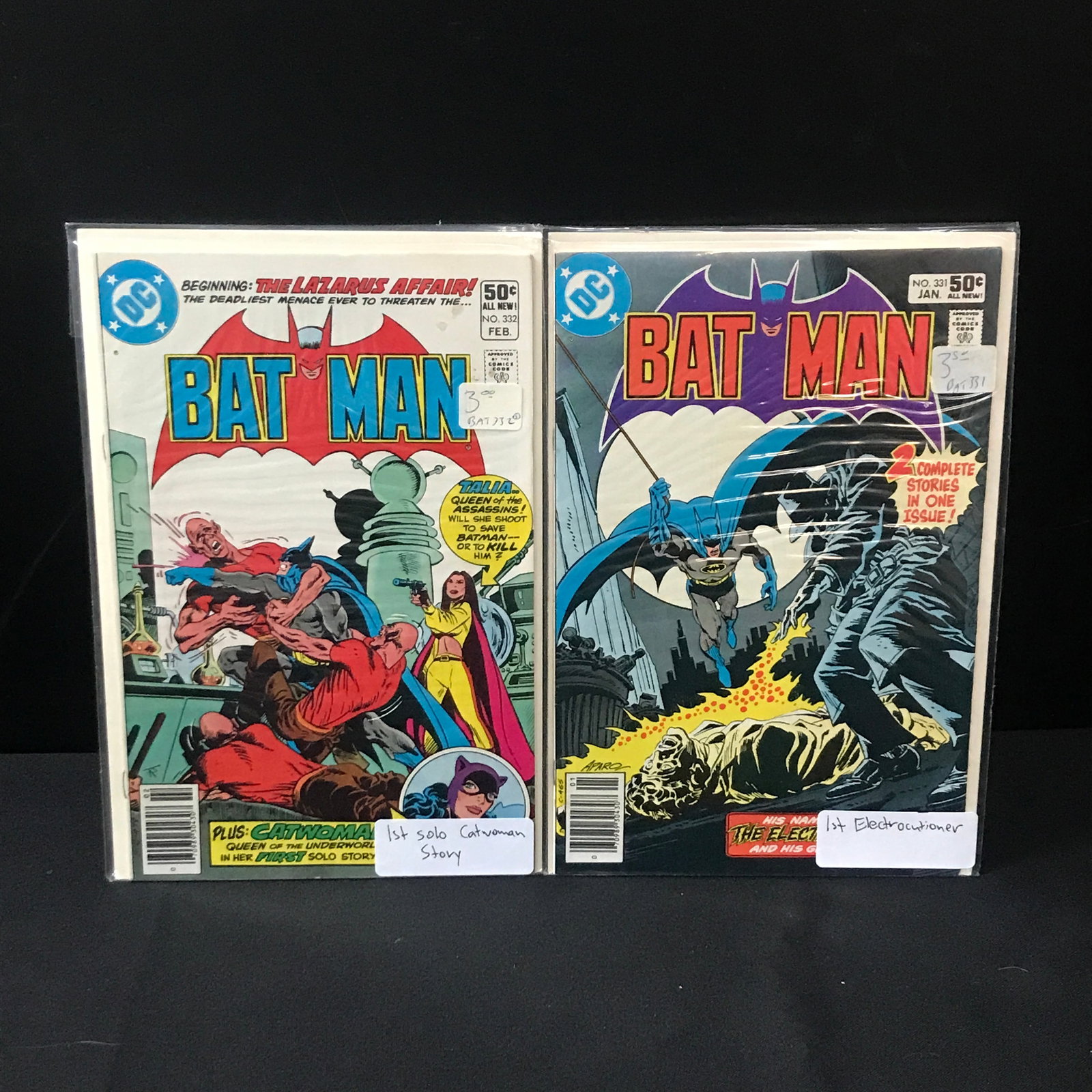 LOT OF 2 BATMAN COMICS :331-332 1ST ELECTROCUTIONER - DC COMICS (1 of 1)