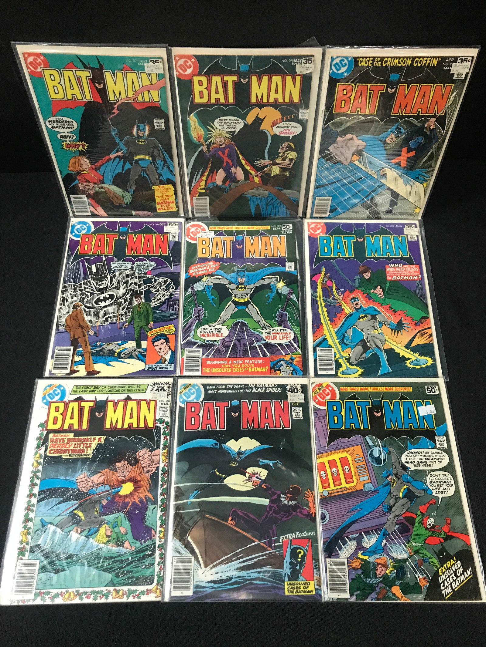 LOT OF 9 BATMAN COMICS - DC COMICS (1 of 1)