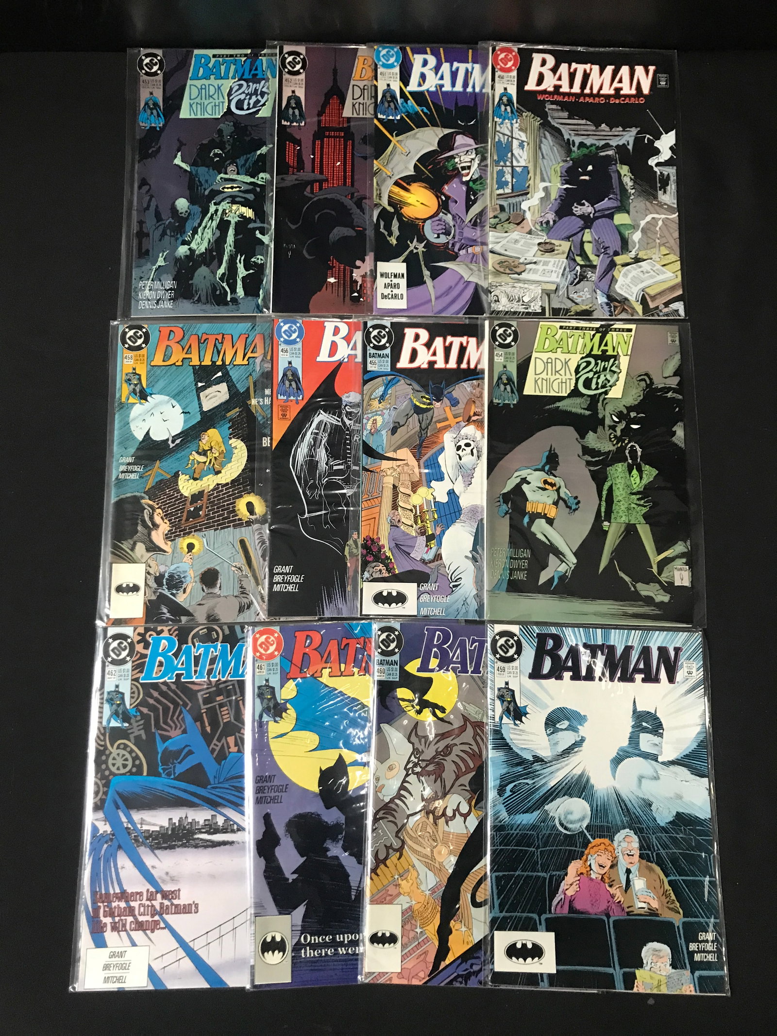 LOT OF 12 BATMAN COMICS - DC COMICS: Prices are in Canadian Dollars