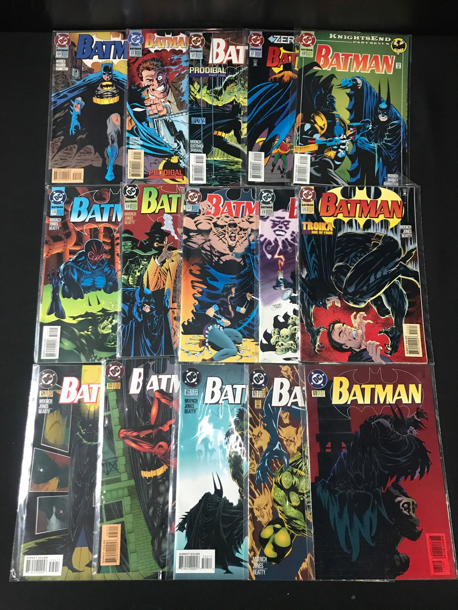 LOT OF 15 BATMAN COMICS - DC COMICS: Prices are in Canadian Dollars