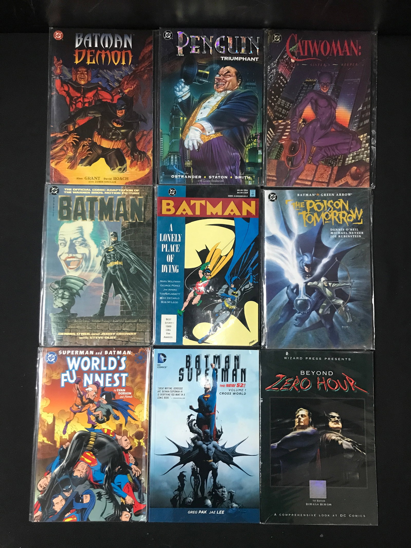 LOT OF 9 BATMAN BASED COMICS - DC COMICS: Prices are in Canadian Dollars