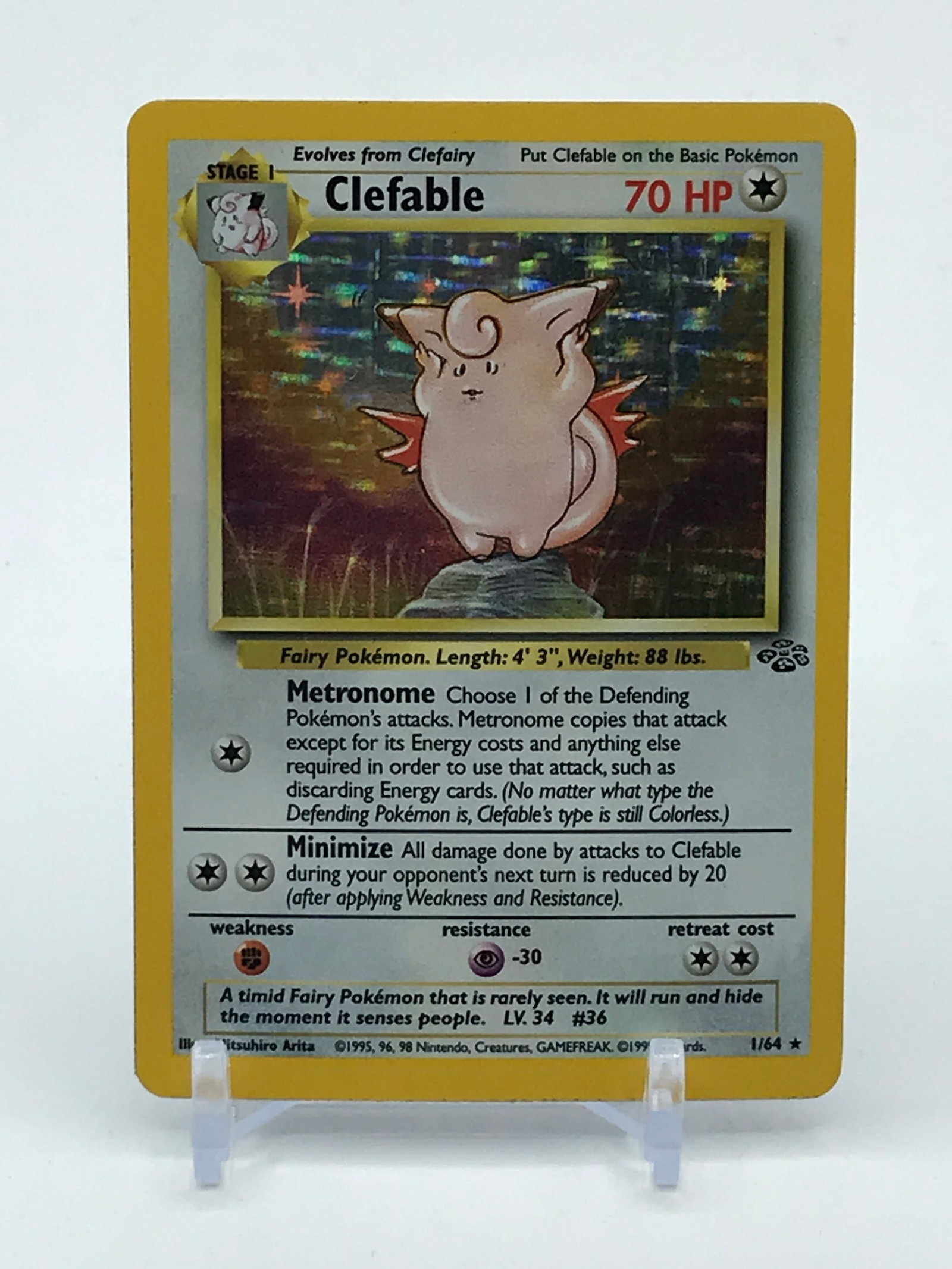 POKEMON TCG CLEFABLE 01/64 JUNGLE TRADING CARD: Prices are in Canadian dollars
