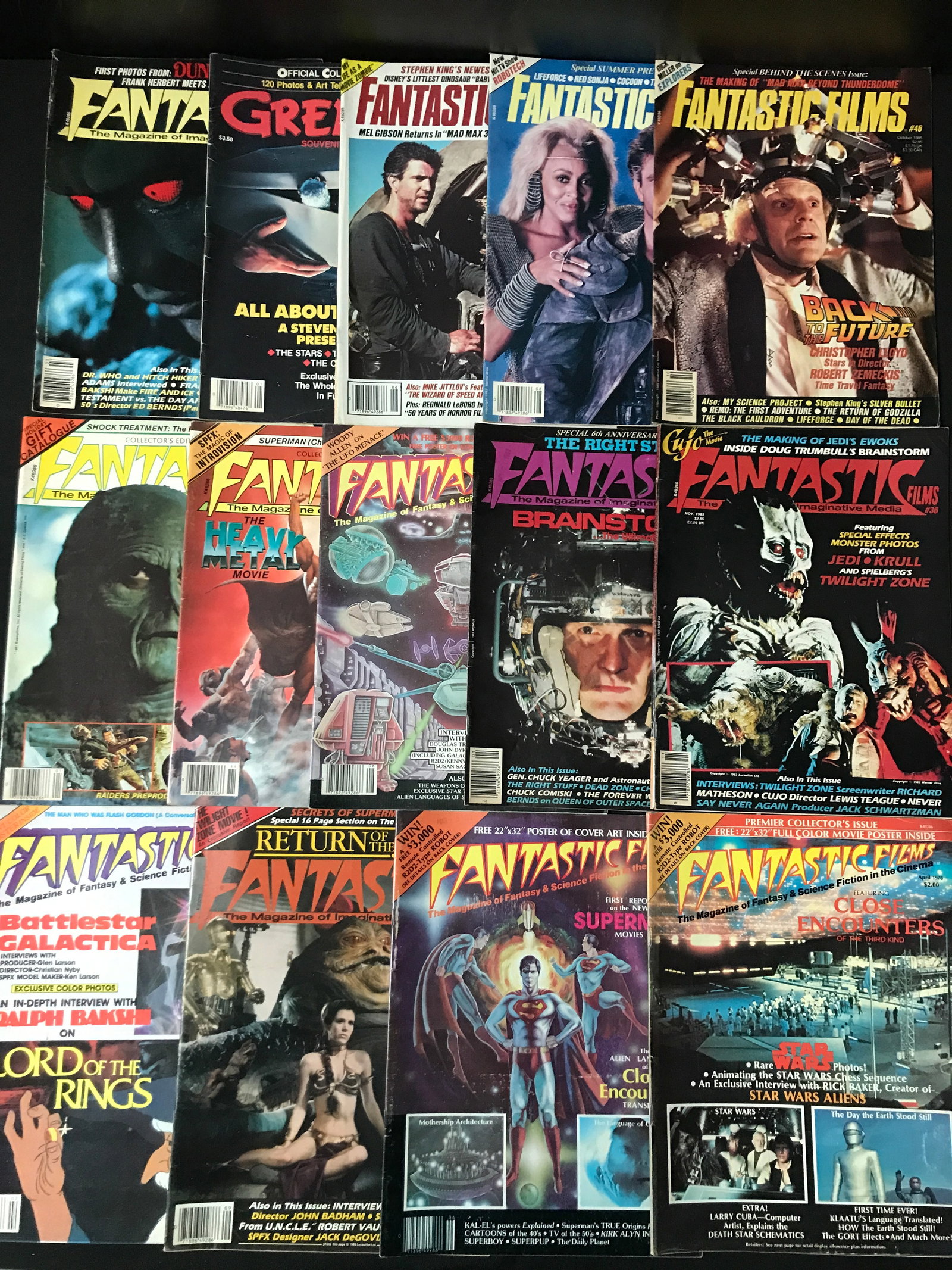 LARGE LOT OF SCIENCE FICTION MAGAZINES: Prices are in Canadian dollars