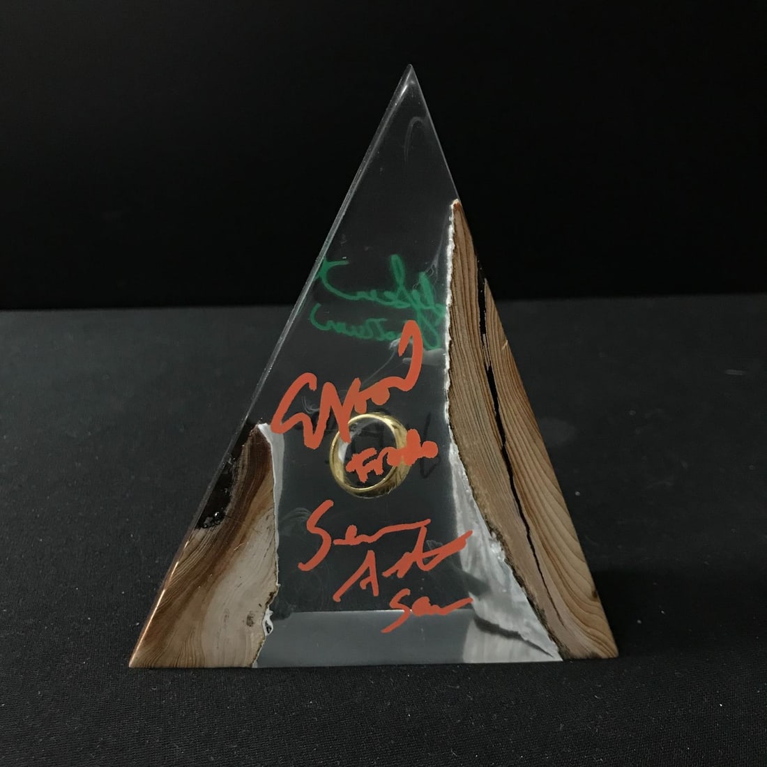 QUAD SIGNED LOTR LIGHT - WOOD, ASTIN, SERKIS AND RHYS DAVIES - WWOC COA: Prices are in Canadian dollars