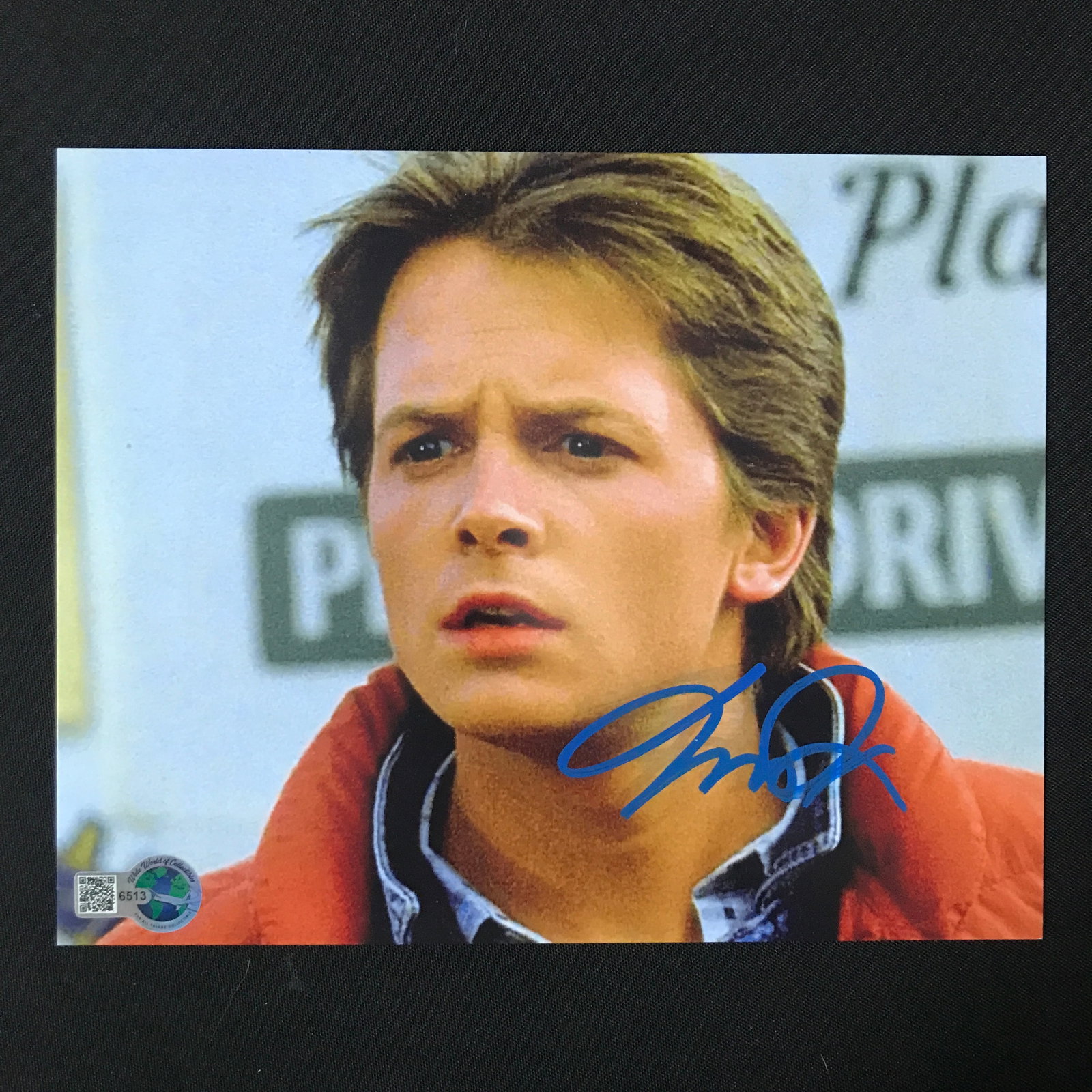 MICHAEL J FOX SIGNED BACK TO THE FUTURE 8X10 - WWOC COA: Prices are in Canadian dollars