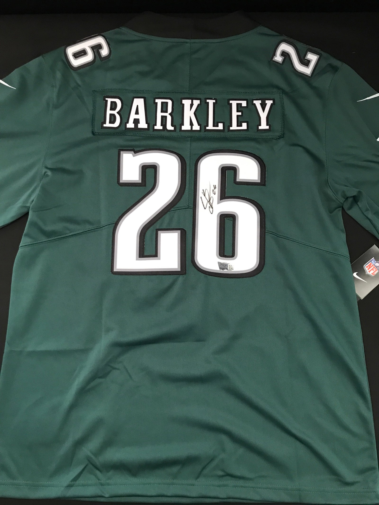 SAQUON BARKLEY SIGNED PHILADELPHIA EAGLES CUSTOM JERSEY - ACE COA: Prices are in Canadian dollars